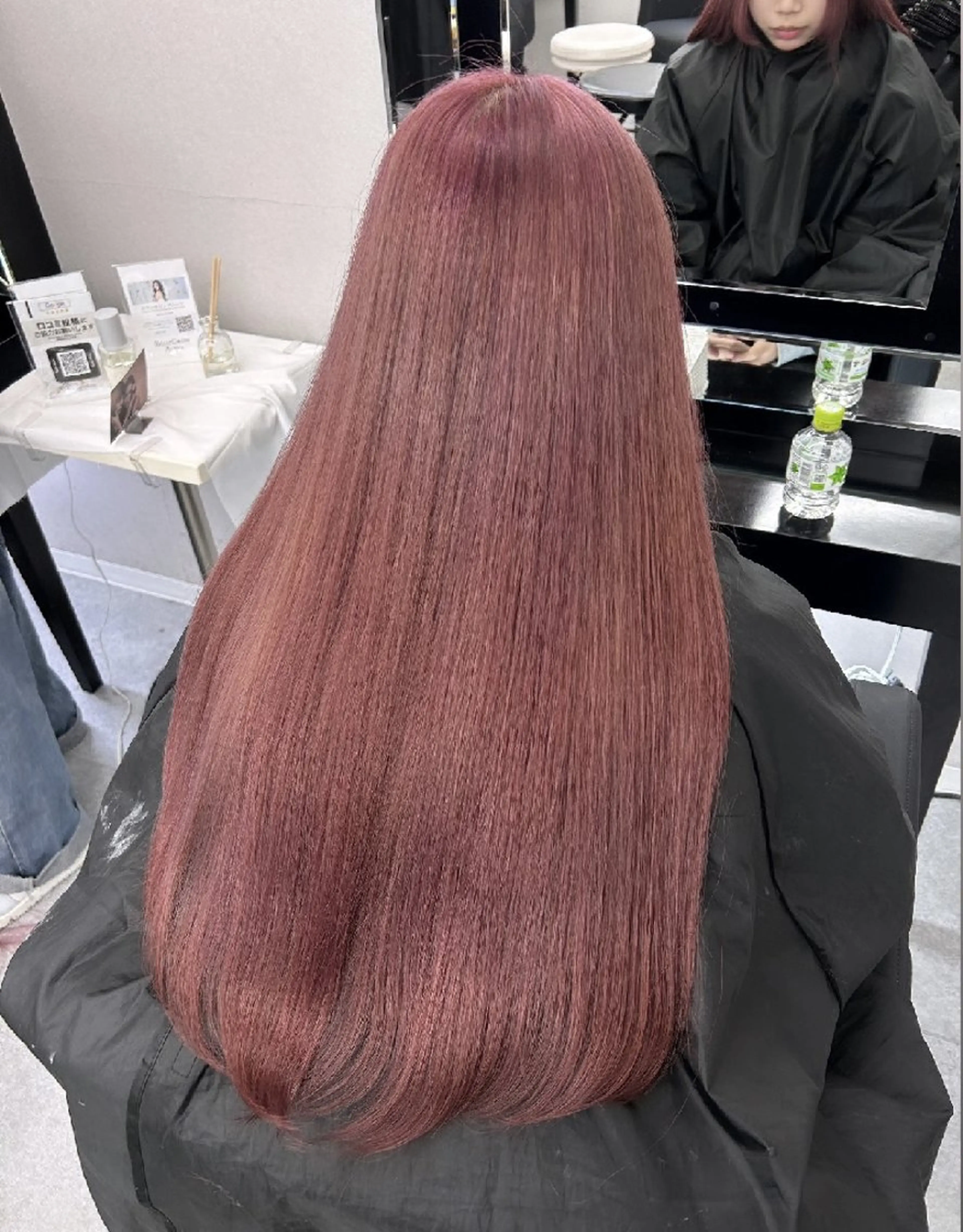 ロング カラー ダブルカラー ヘアカラー トリートメント ベルグロー アルファのヘアスタイル