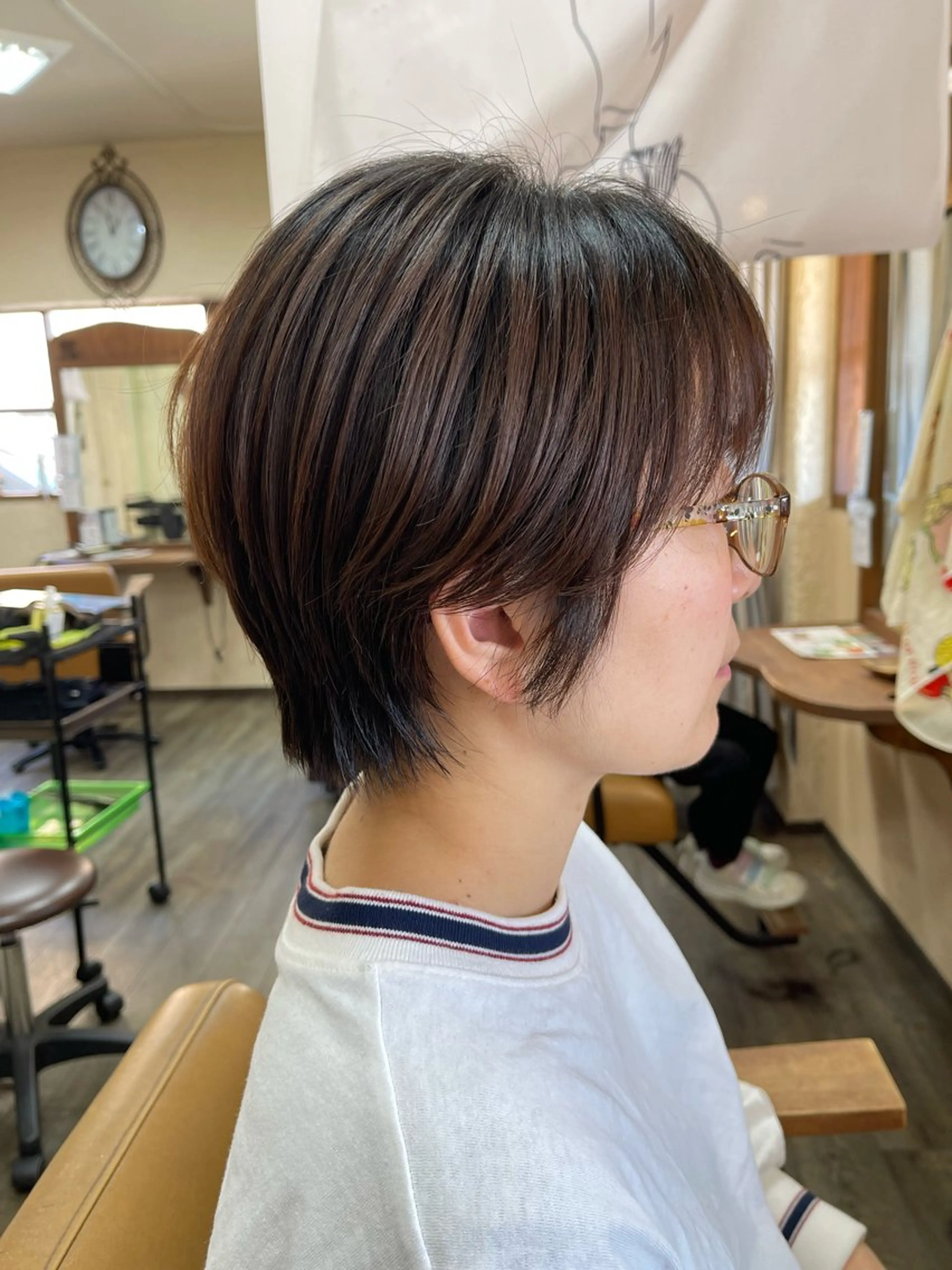 ショート ショートヘア 磧本 祐里恵のヘアスタイル