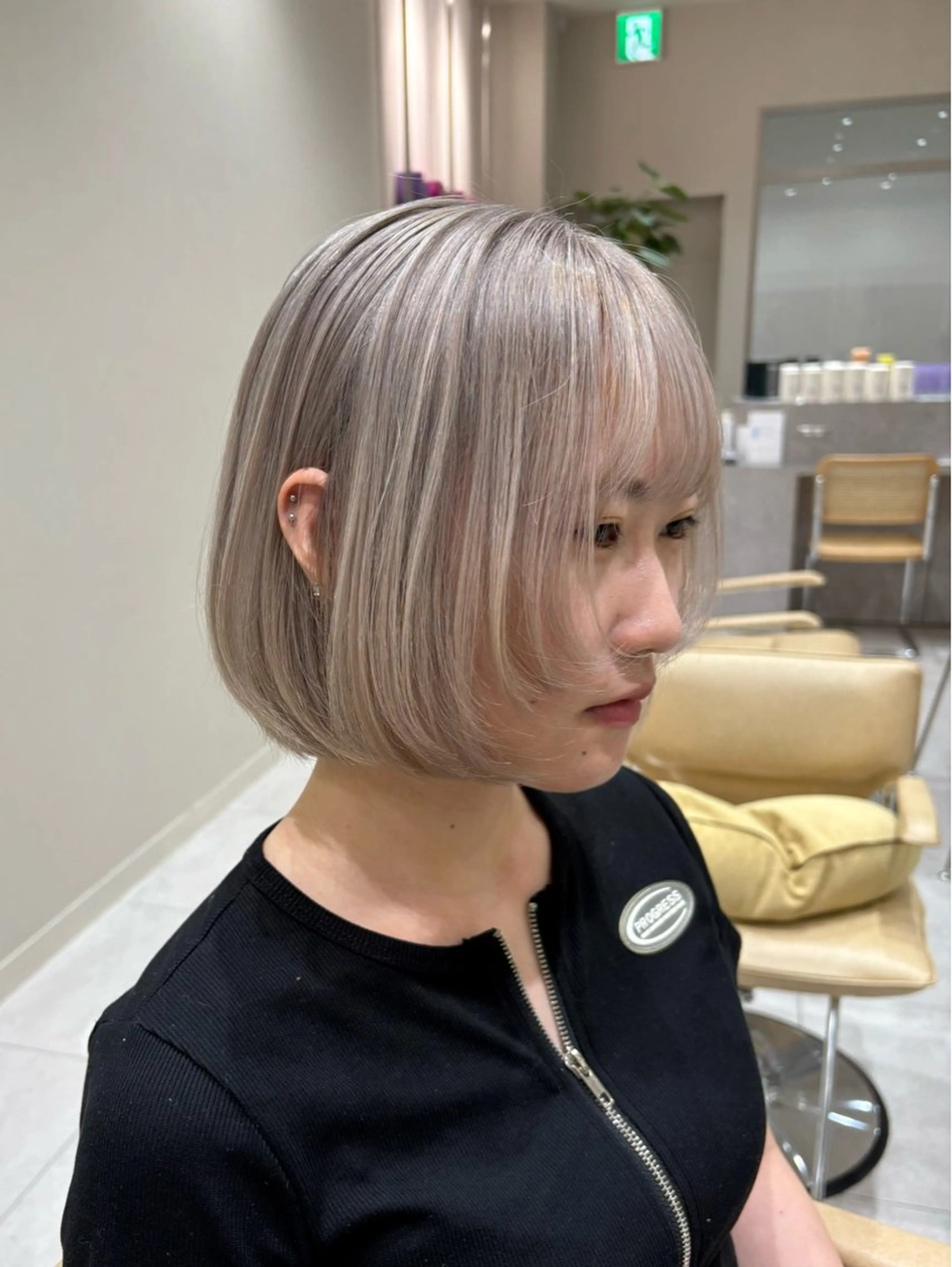 ミディアム ヘアカラー バレイヤージュ/ヘア アレンジ/shionのヘアスタイル