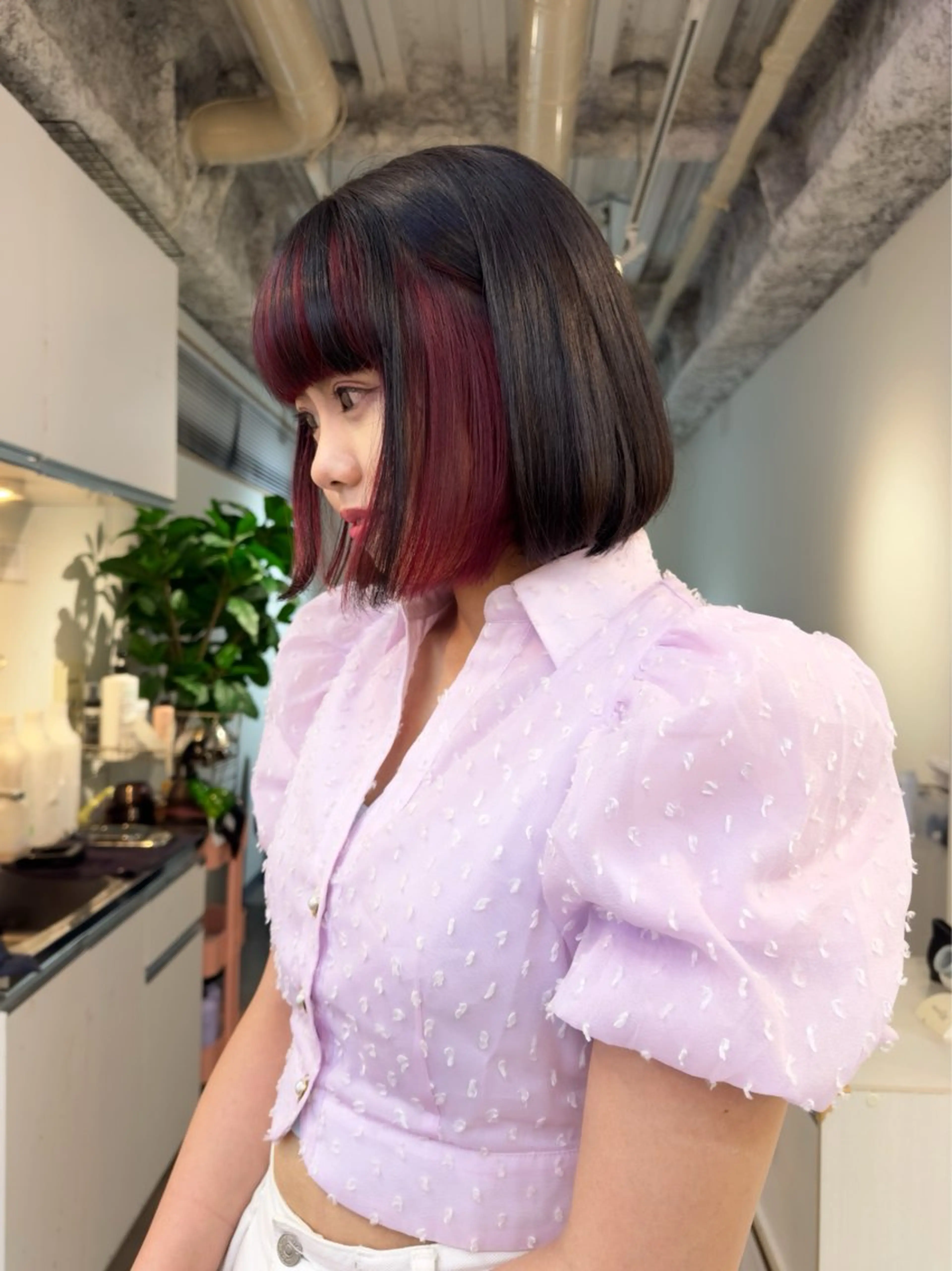 ショート カラー ヘアカラー レイヤー/顔周り /いいぬまみかのヘアスタイル