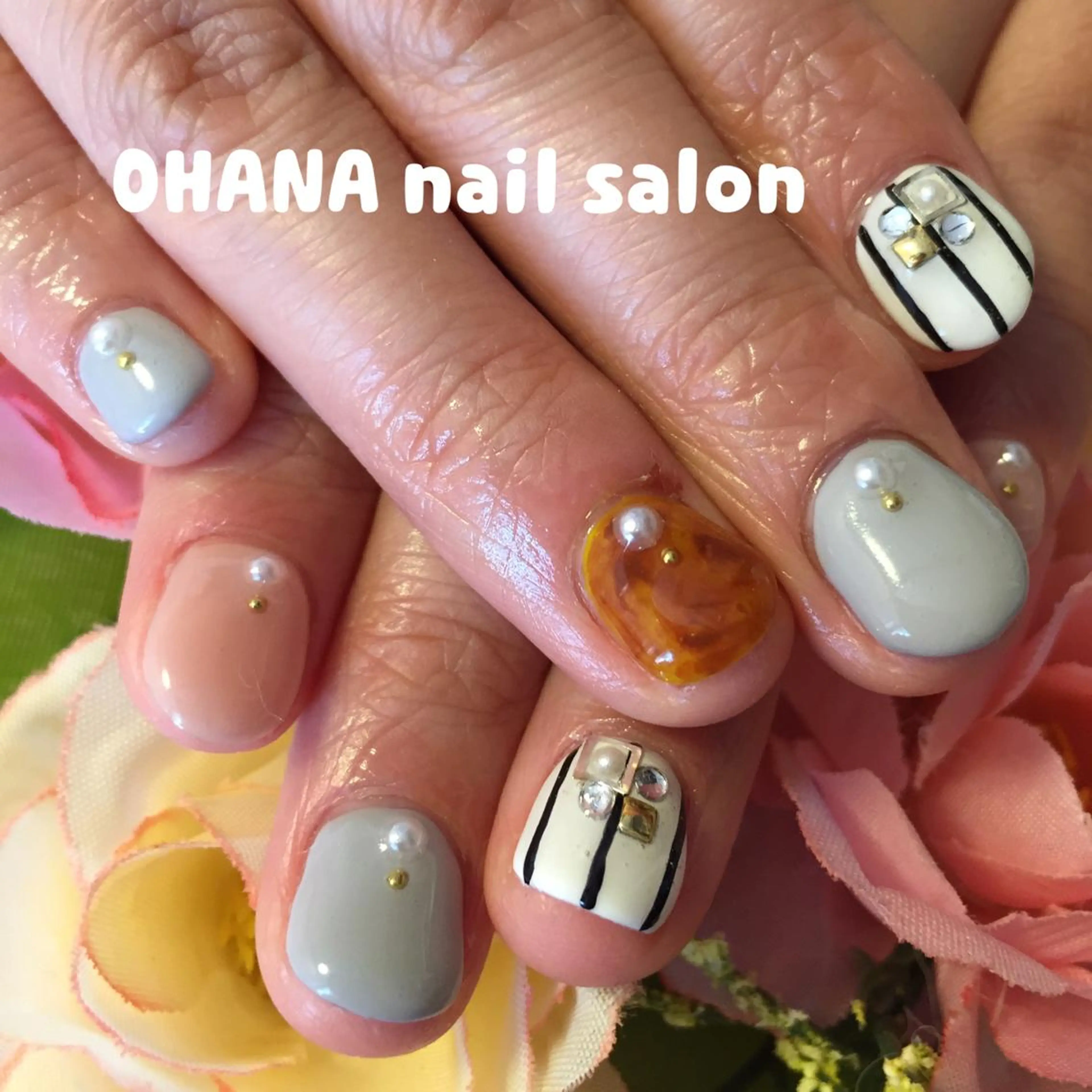 ネイル ジェルネイル ピンク ショートネイル 春ネイル 那覇🏝️台湾人 ネイリストSHIUのネイルデザイン