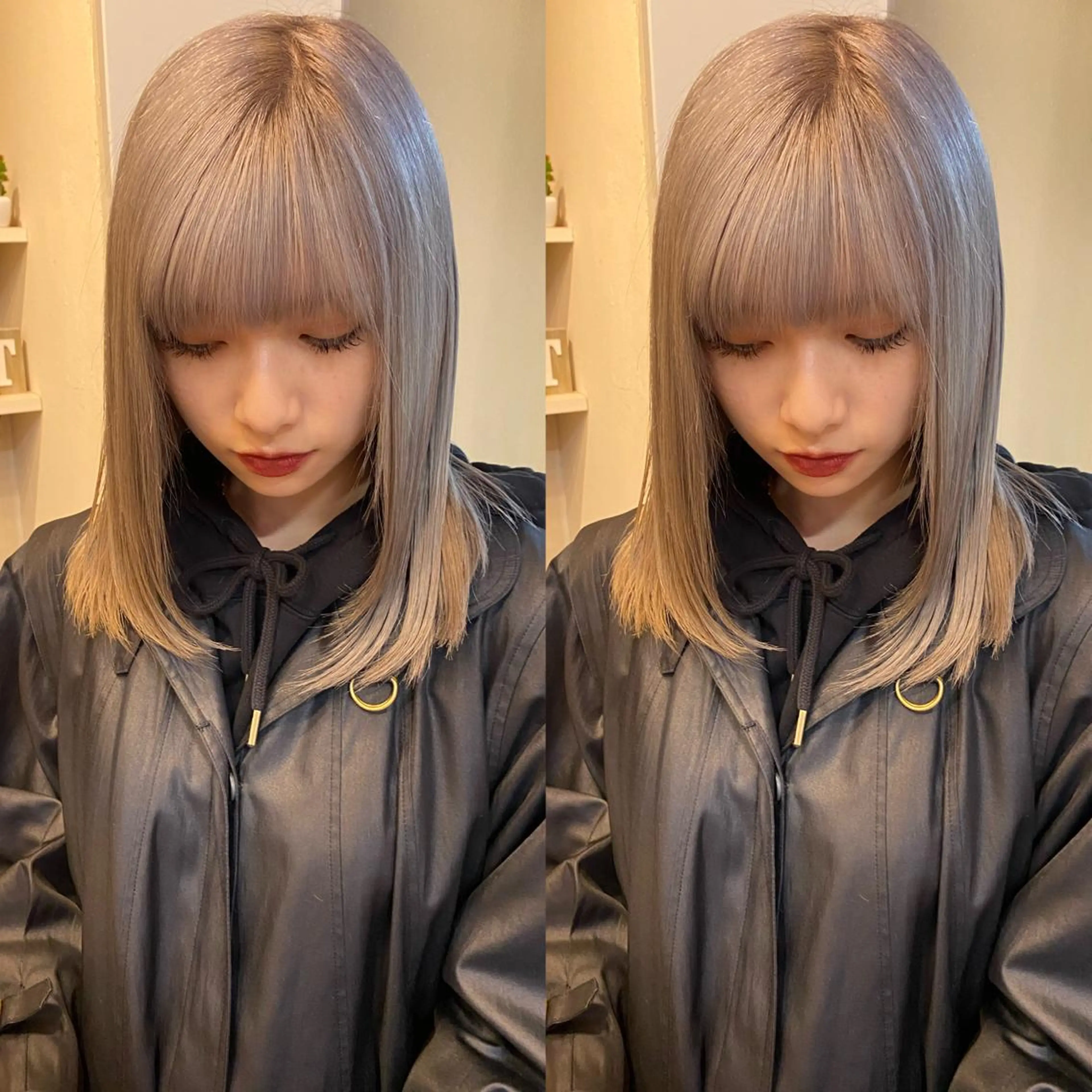 ミディアム カラー ⭐️横浜ブリーチ特化 美容師 堤涼⭐️のヘアスタイル