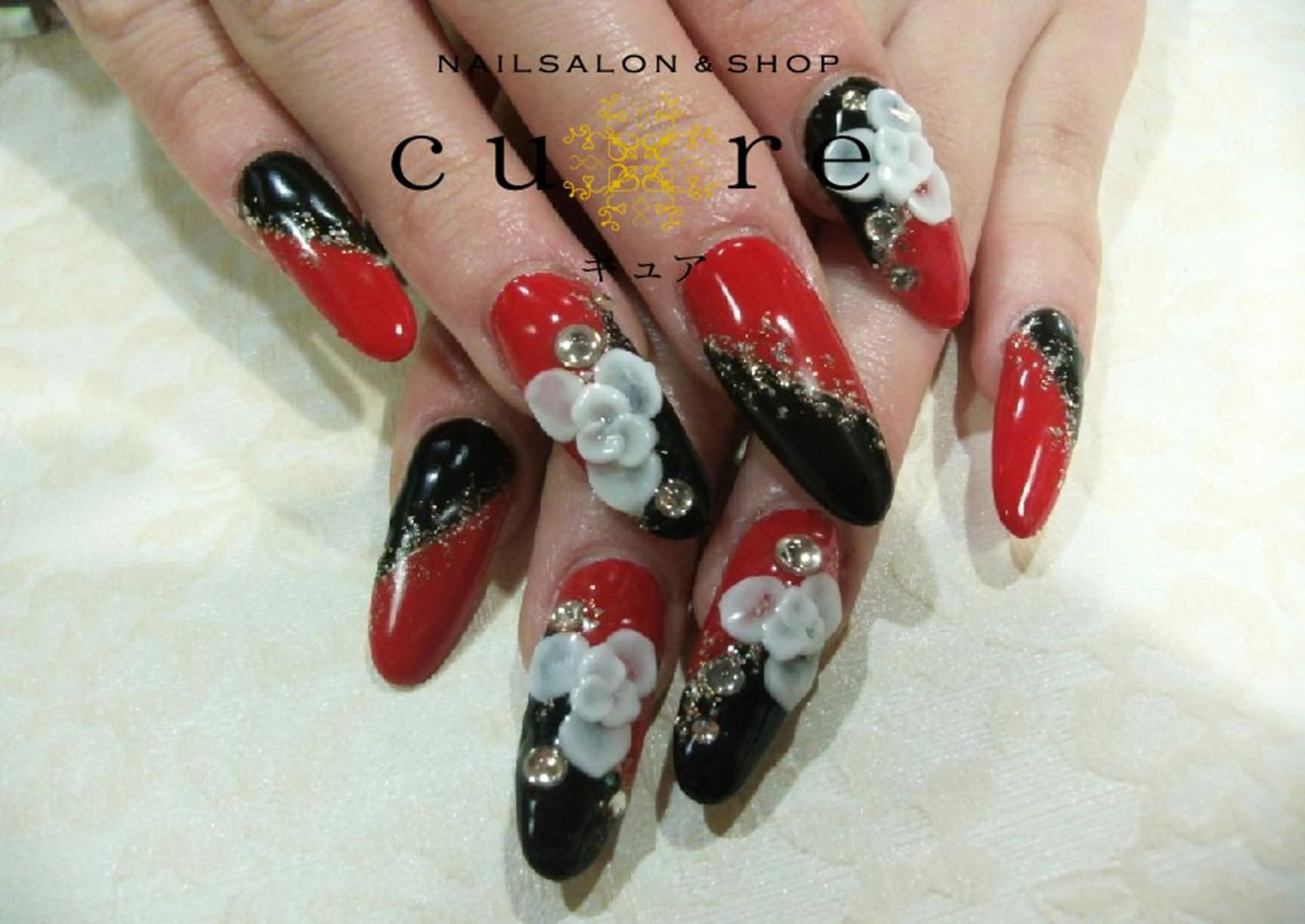 ロング ネイル ネイルサロン Cureのネイルデザイン