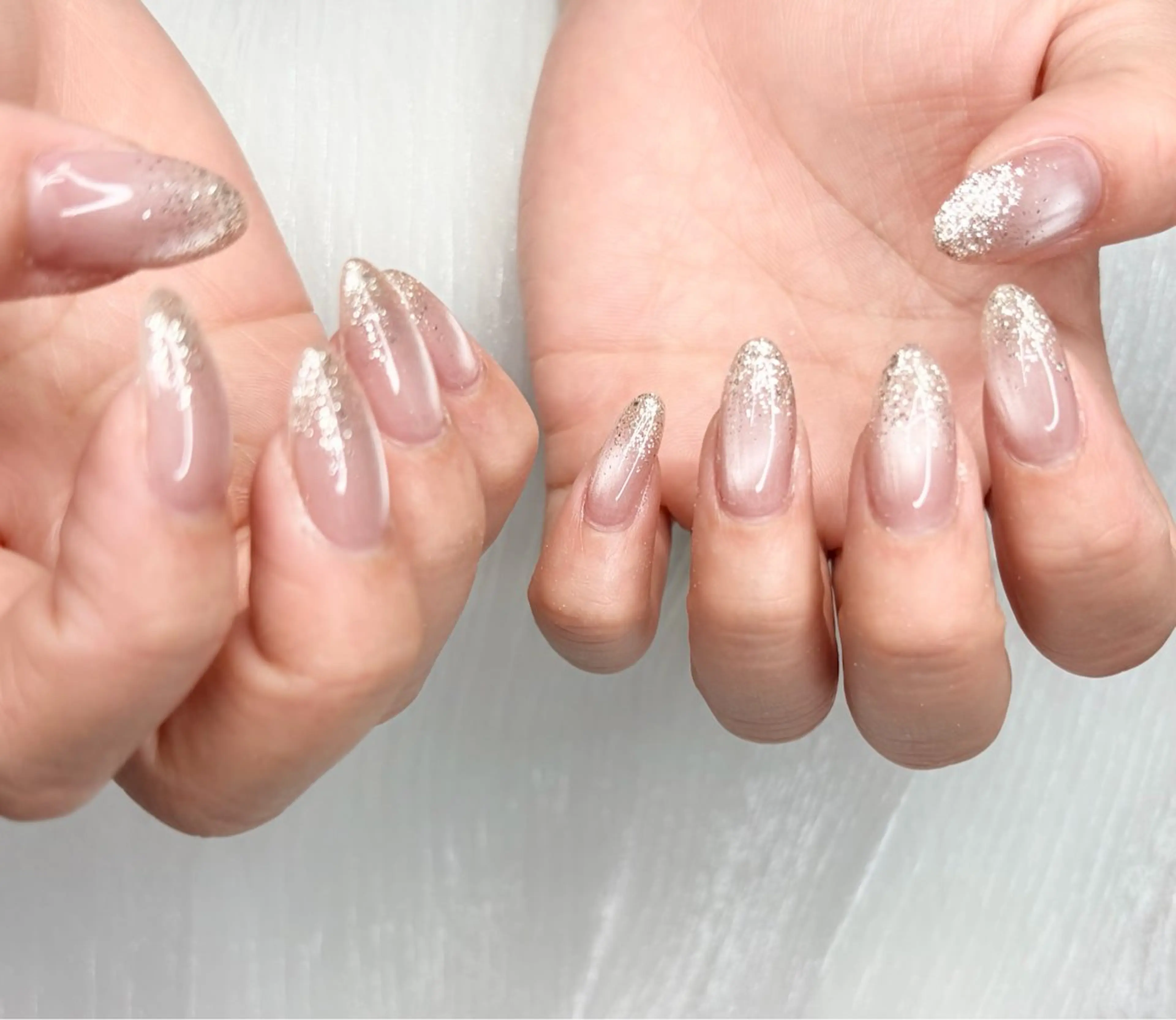 ネイル グラデーション ラメ(グリッター) ラメグラデーション マグネットネイル eclat. mayumiのネイルデザイン