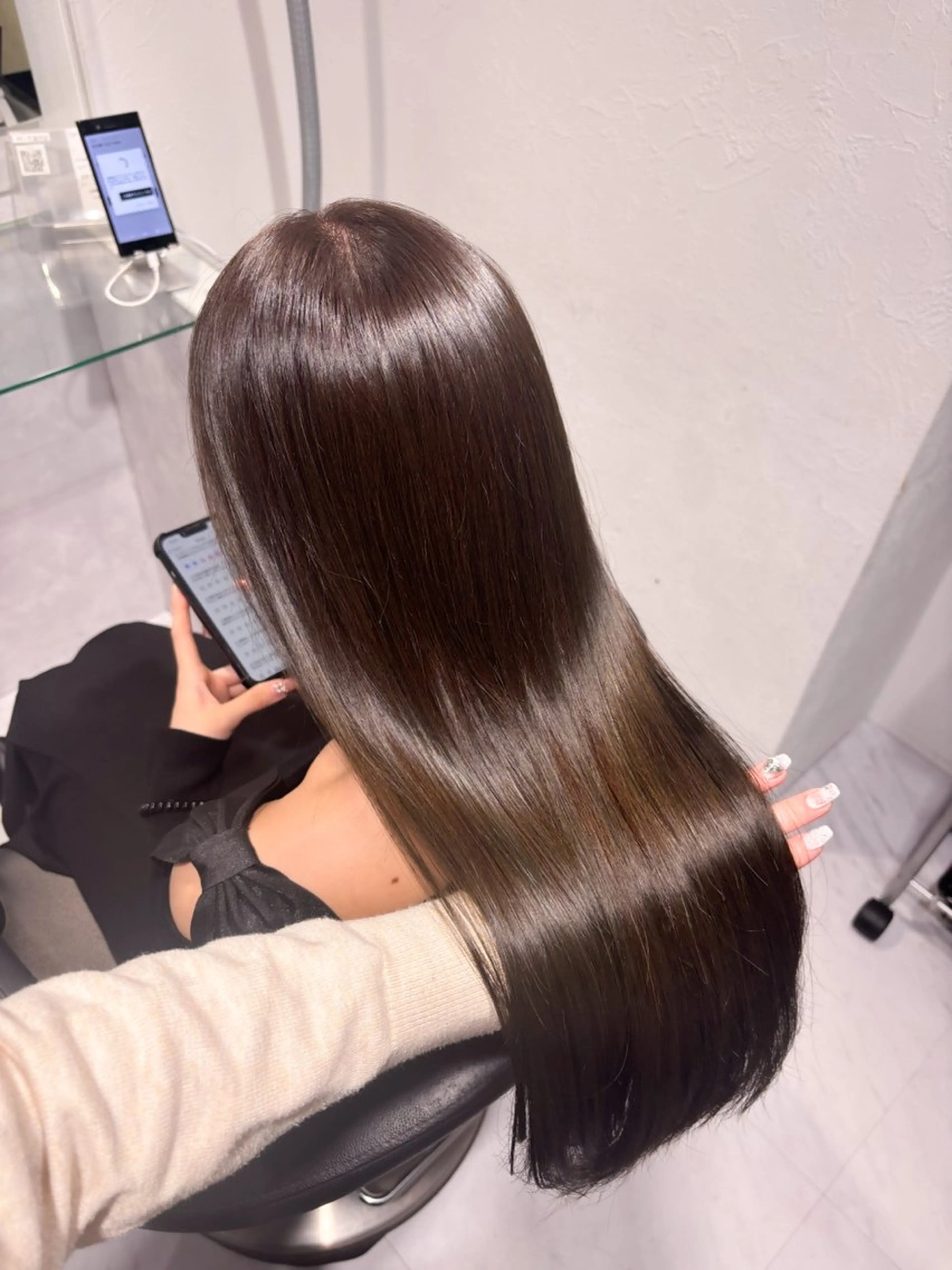 ロング カラー ヘアカラー トリートメント 髪質改善🩰透明感カ ラー🎀hinanoのヘアスタイル