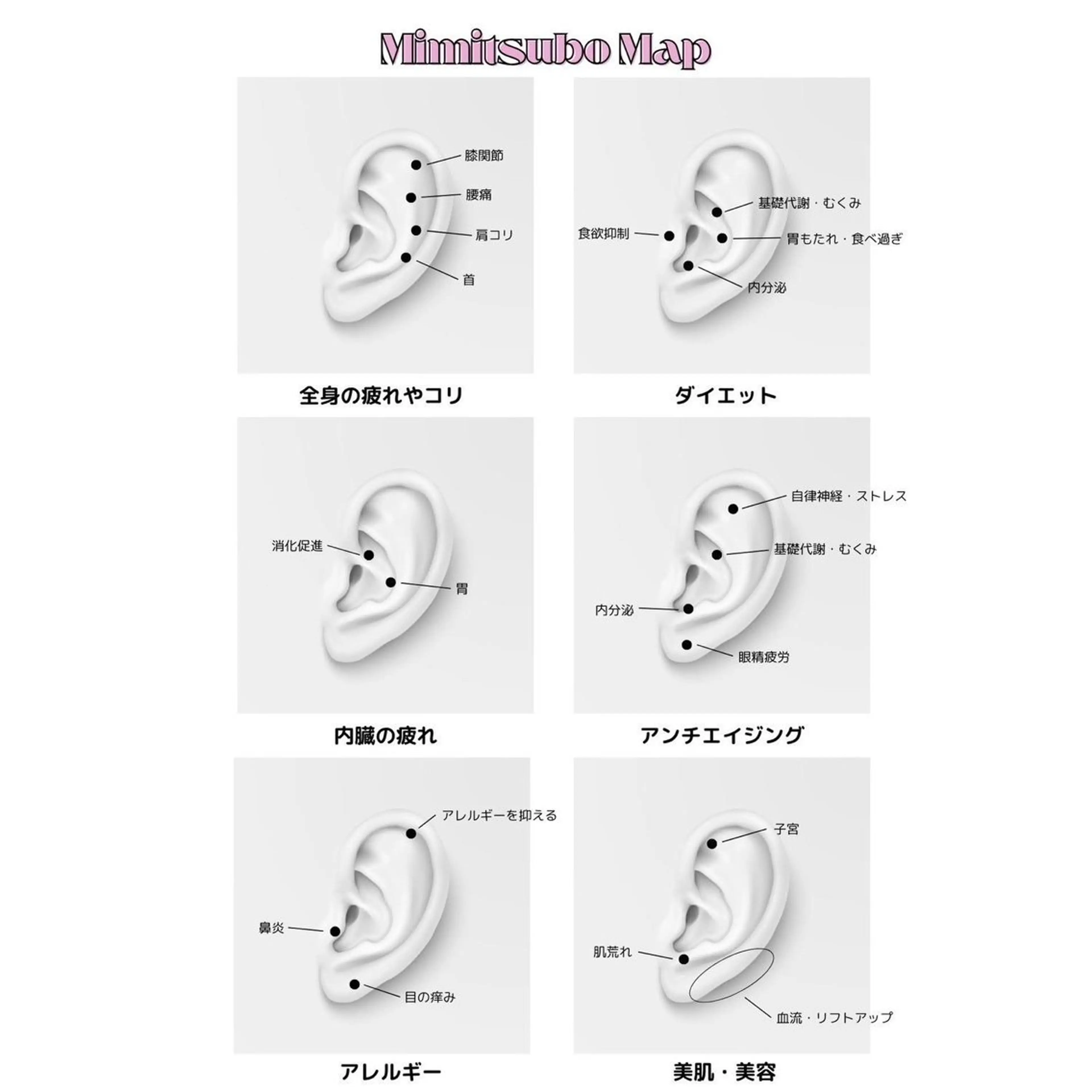 🪞耳つぼジュエリー《3粒》の写真