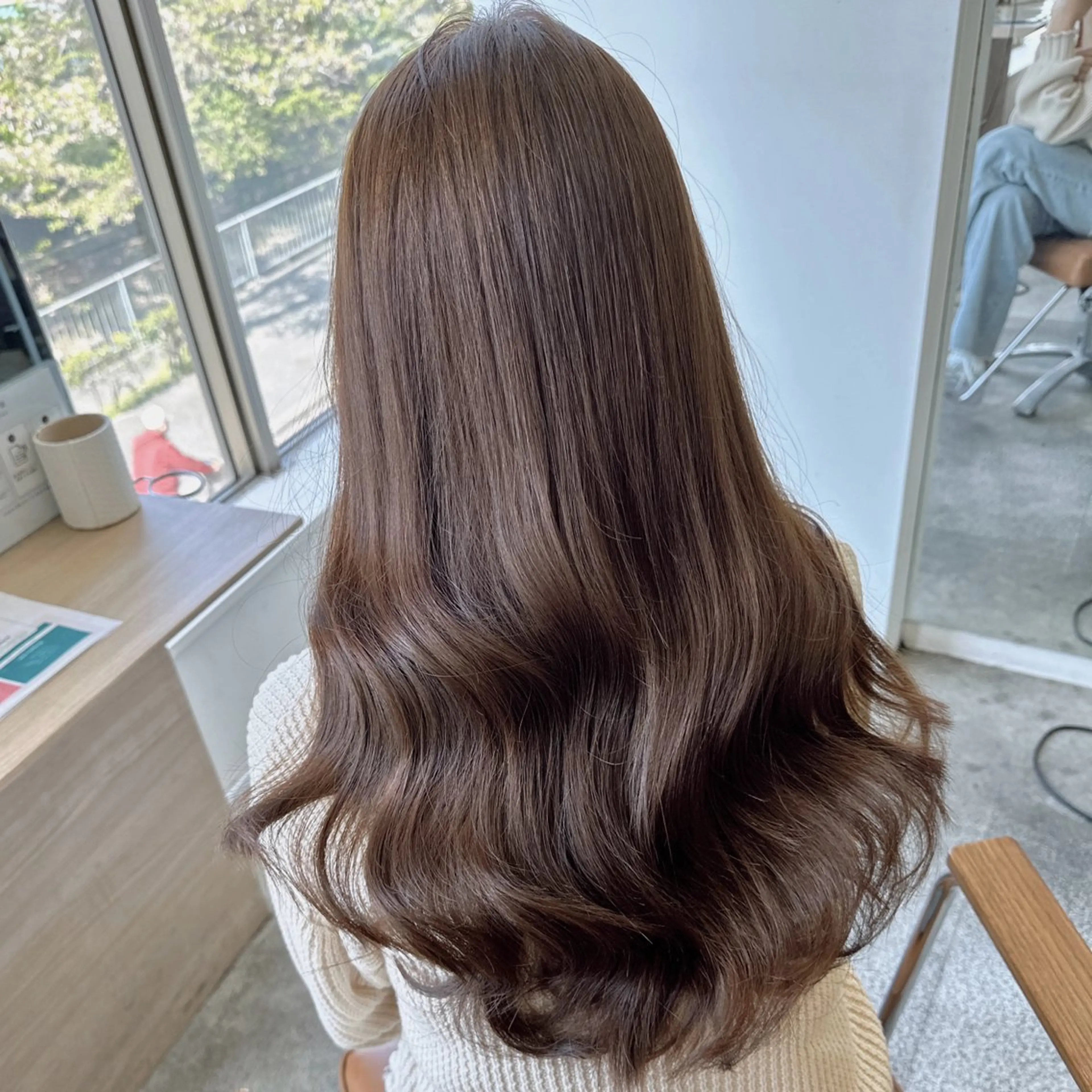 ロング カラー カット ヘアカラー トリートメント 艶カラー/レイヤー/ 顔周り/アスカ🤎のヘアスタイル