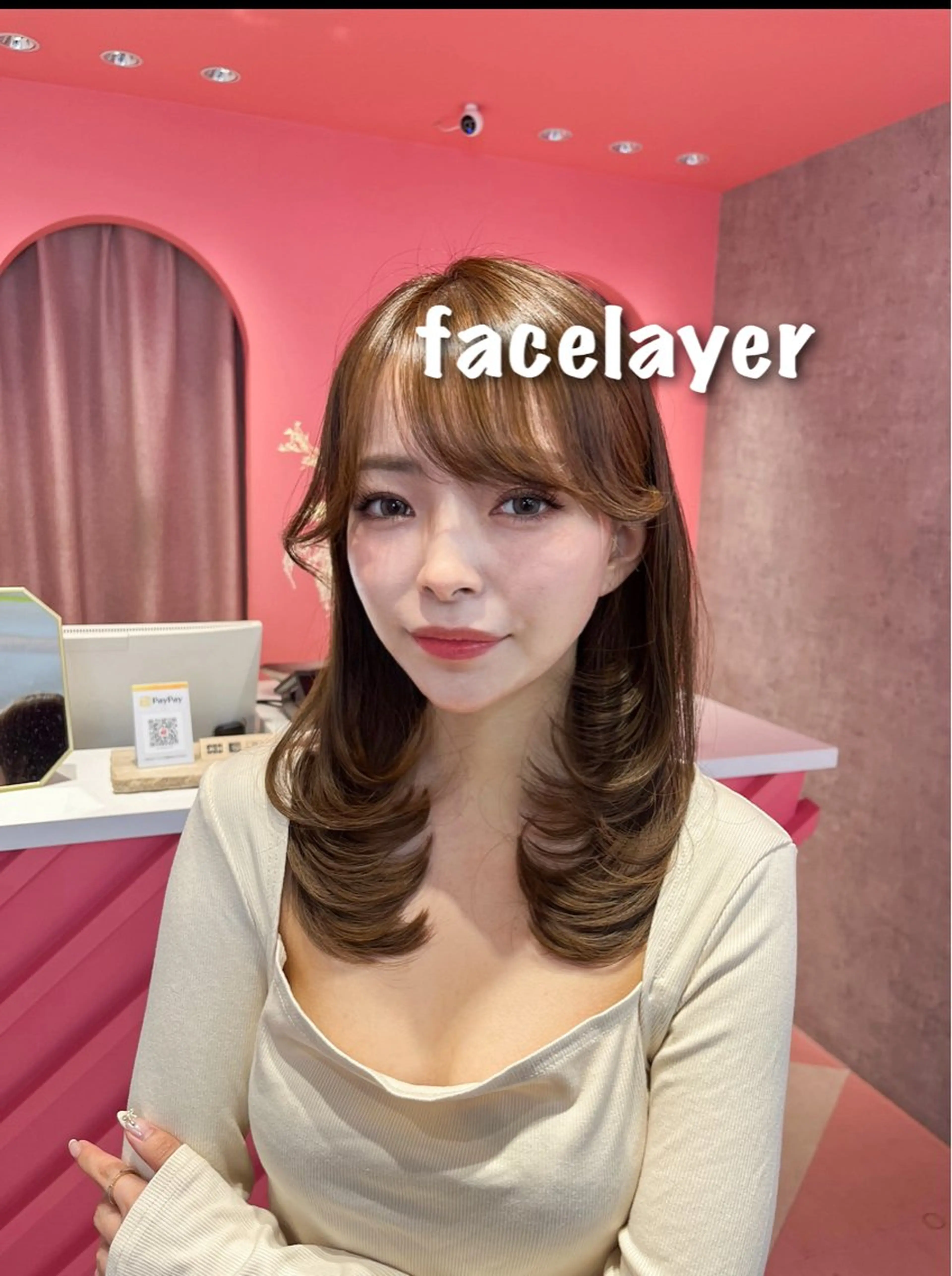 ミディアム カラー 山崎/ボブ縮毛矯正 レイヤー髪質改善のヘアスタイル