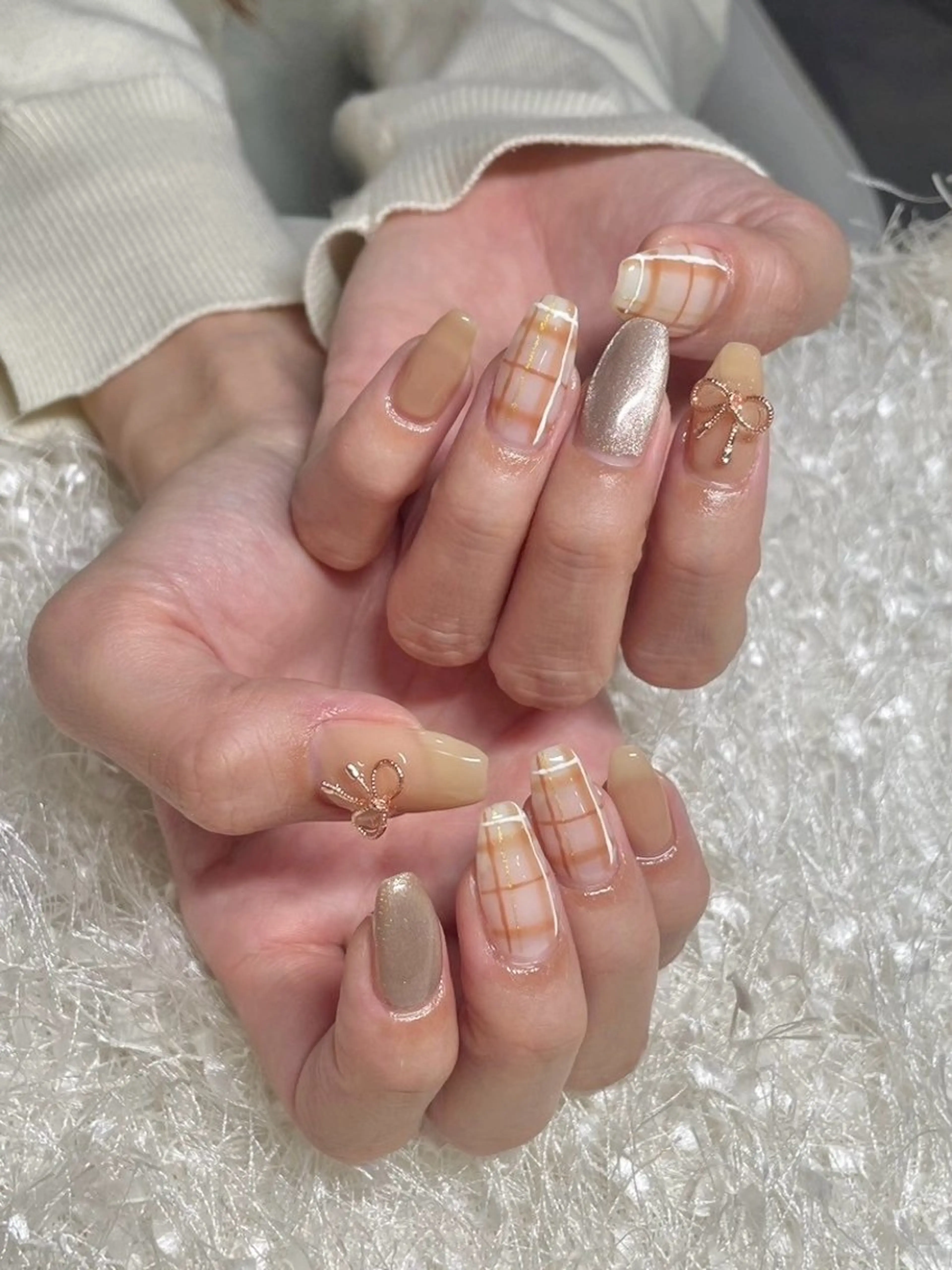 ネイル 長さ出し フレンチネイル ジェルネイル グラデーション 韓国ネイル ハンドネイル Nail&eye Belire 新宿のネイルデザイン