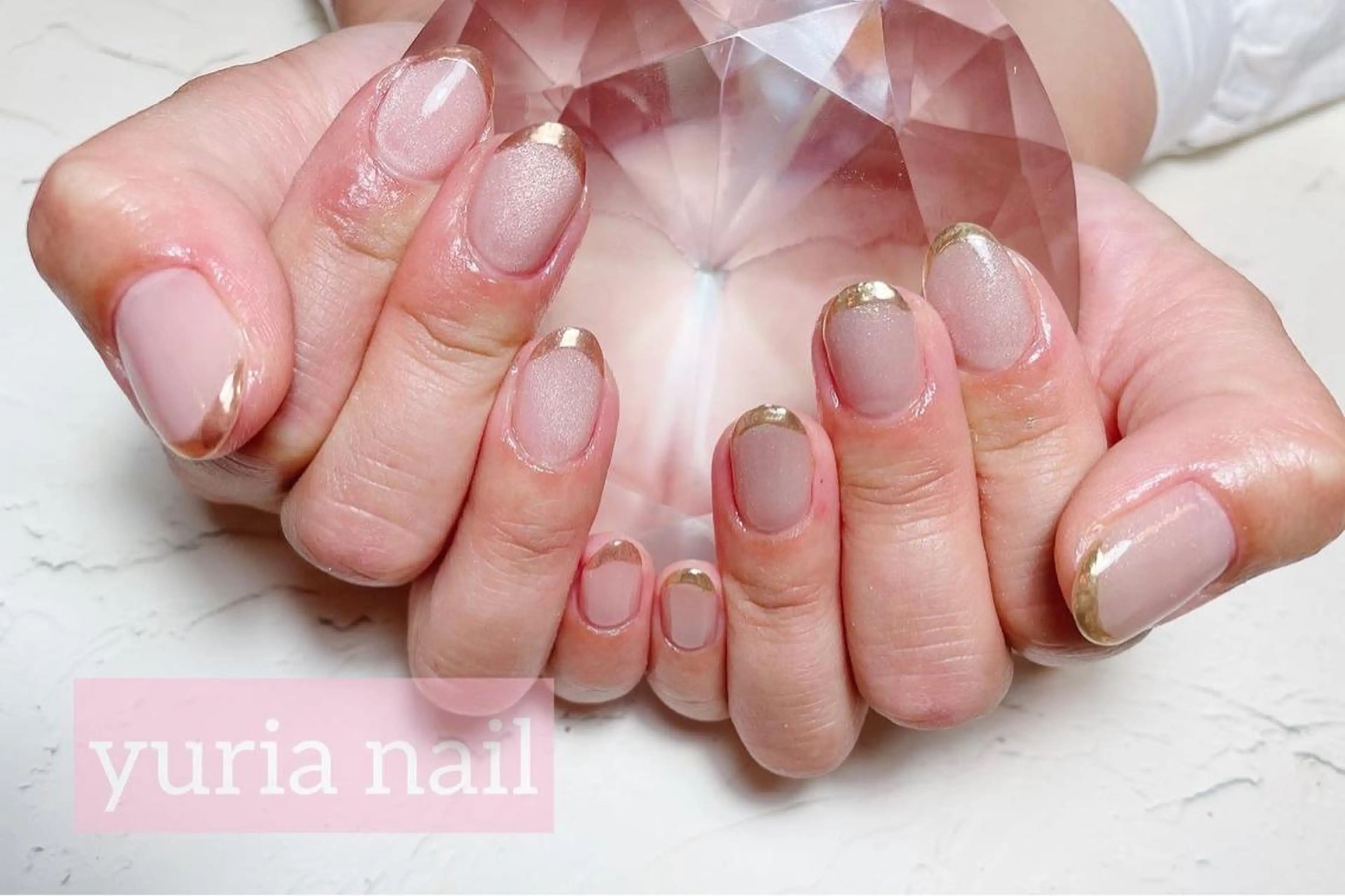 ネイル フレンチネイル ジェルネイル キラキラネイル マグネットネイル ミラーネイル 小林 ゆりあのネイルデザイン