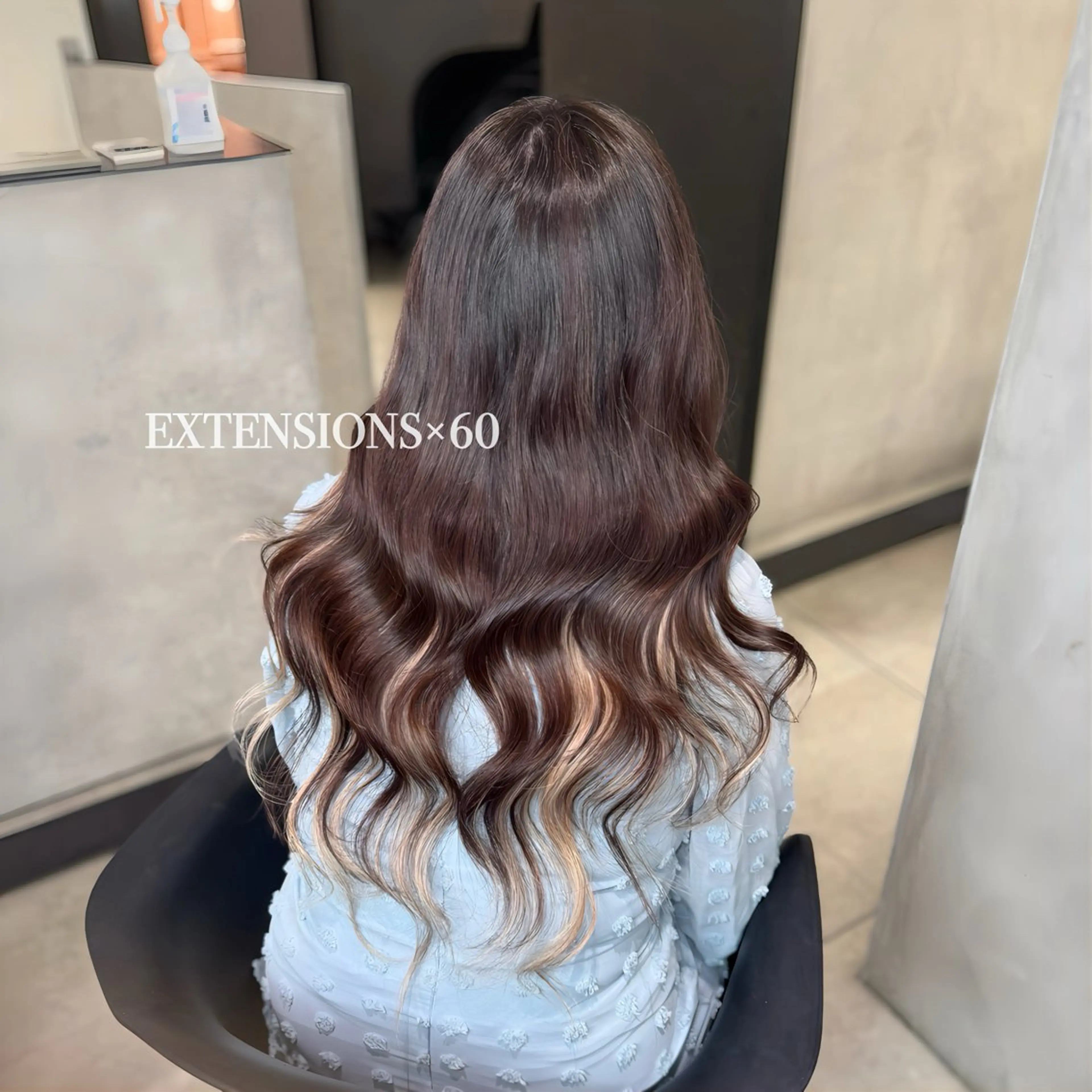 ロング エクステ エクステ 大阪 梅田/ ハイトーン/エクステのヘアスタイル