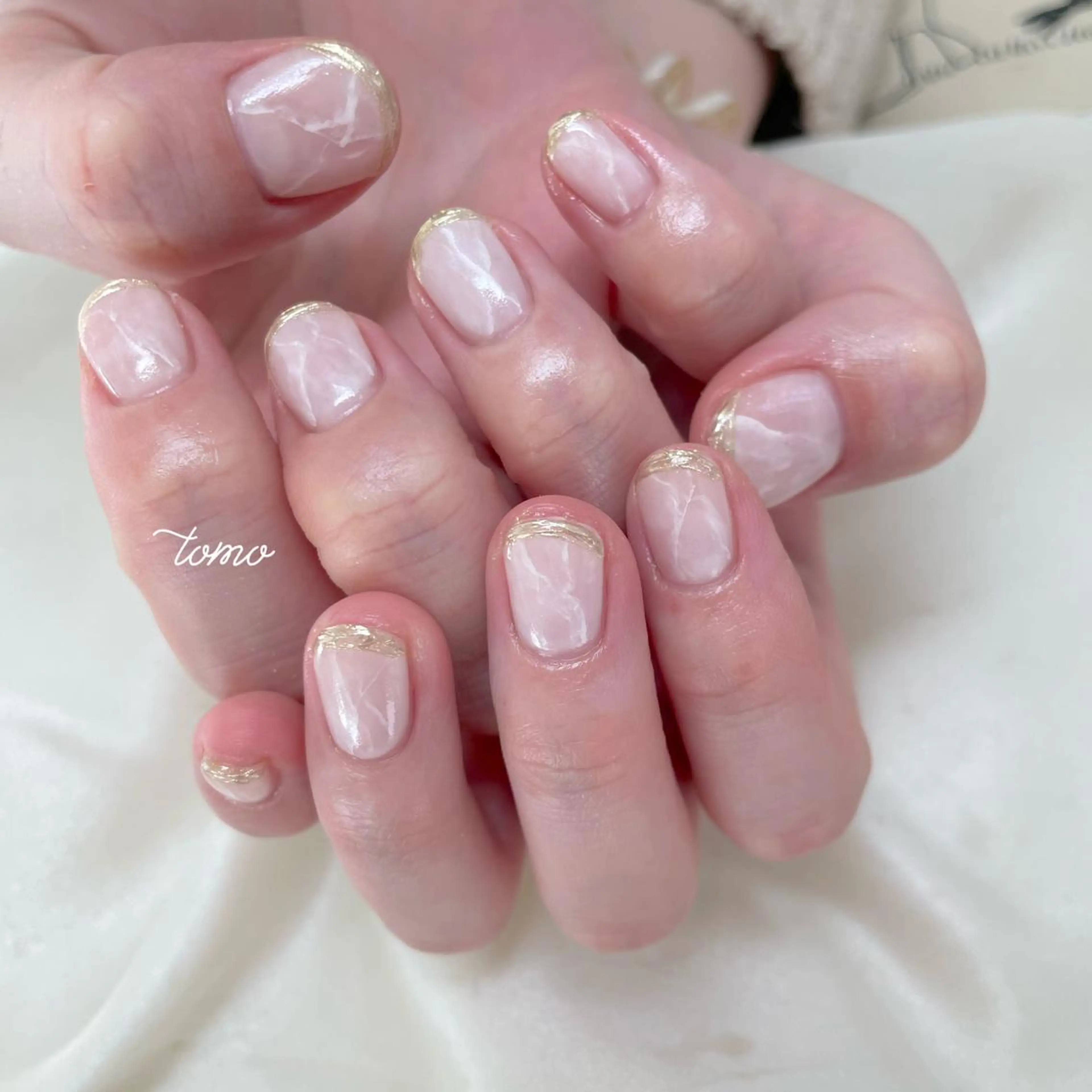 ネイル フレンチネイル ミラーネイル ハンドネイル nailist TOMOのネイルデザイン