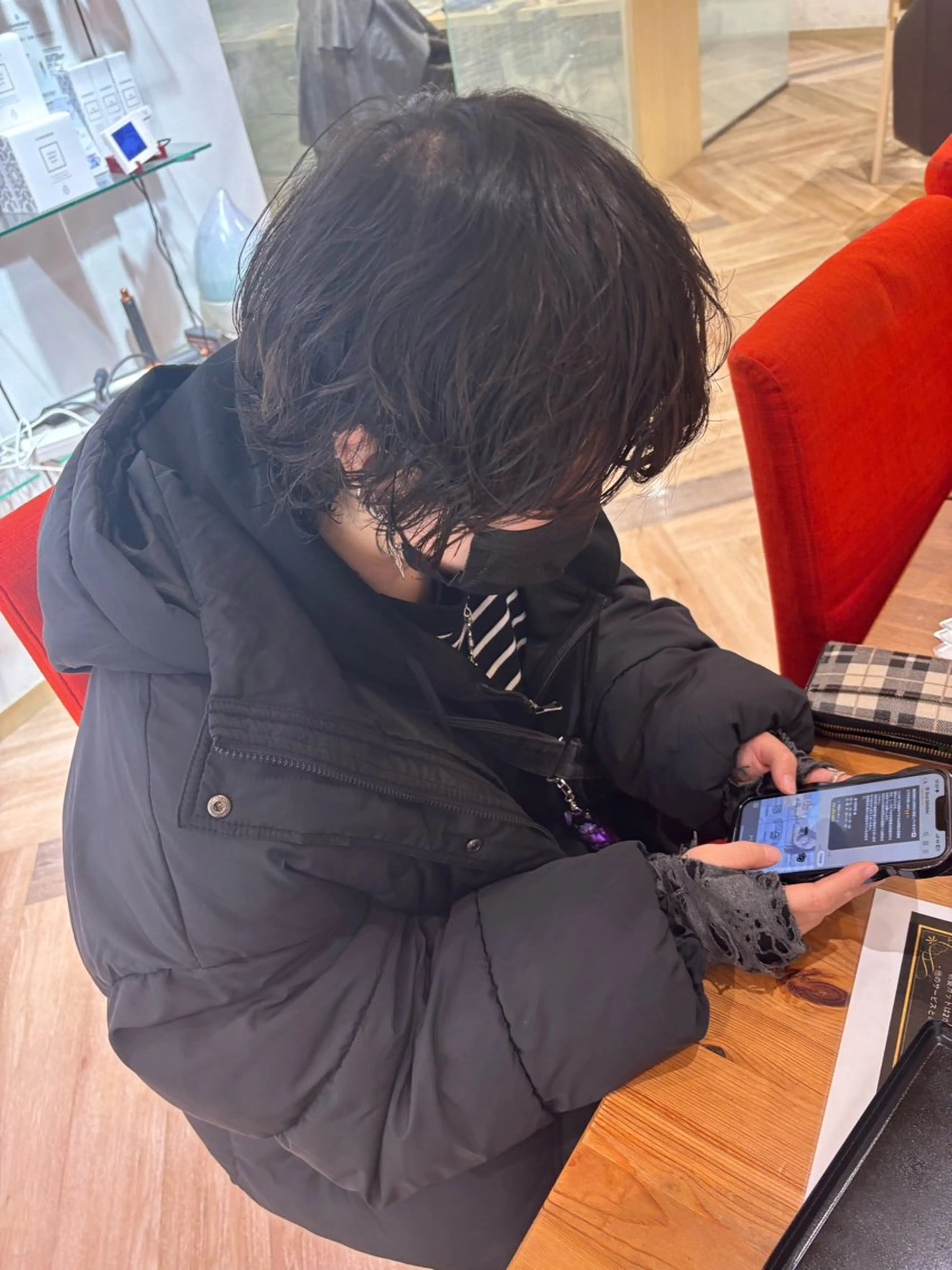 ショート パーマ ウルフカット カット パーマ ゆい/パーマ/レイヤ ー/似合わせカラーのヘアスタイル