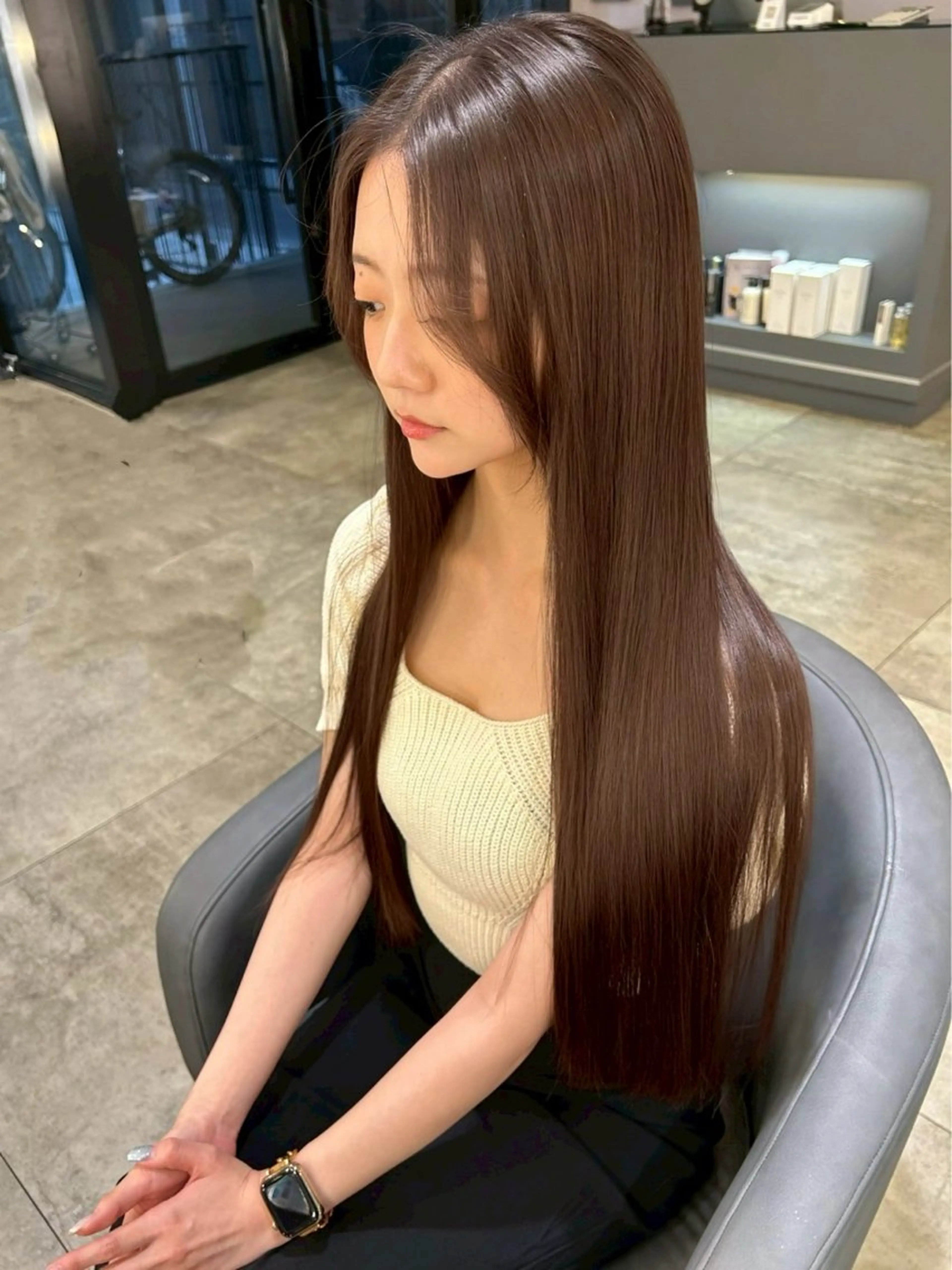 ロング 髪質改善 Noe心斎橋店のヘアスタイル