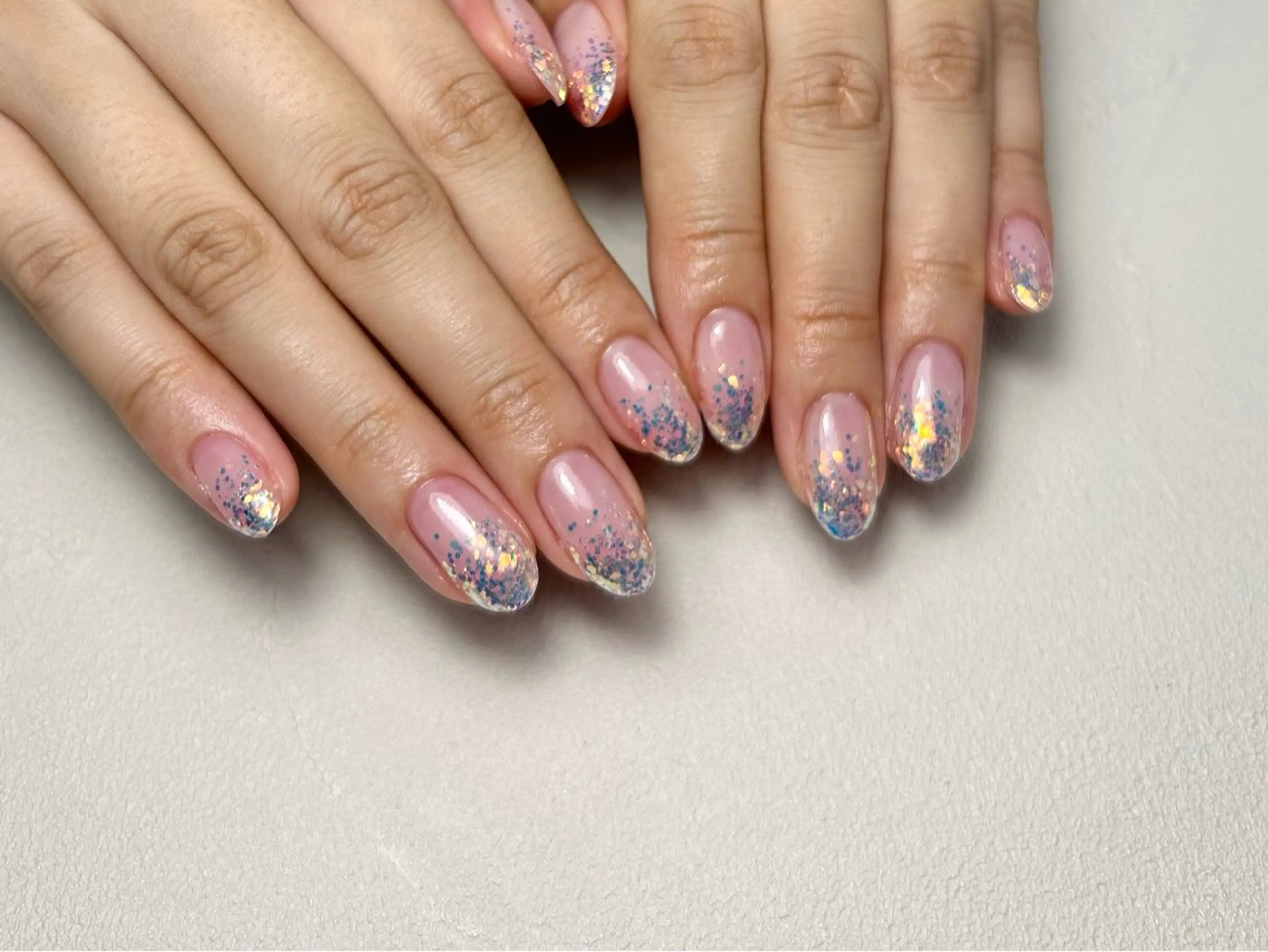 ネイル グラデーション ラメ(グリッター) ラメグラデーション ハンドネイル esperer ［エスペレ六本木店］のネイルデザイン