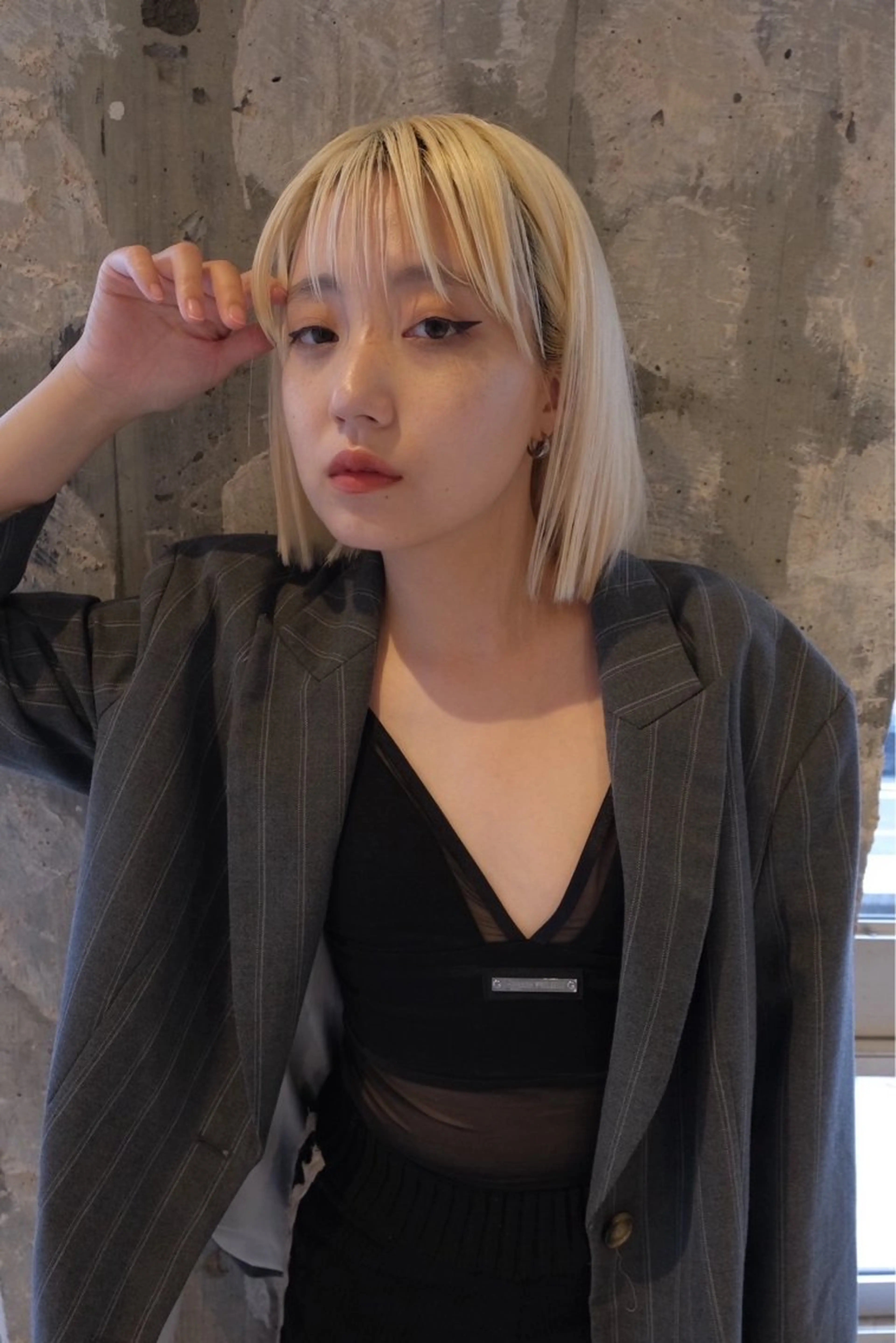 ショート カラー カヨコ/ハイトーン /透明感カラーのヘアスタイル