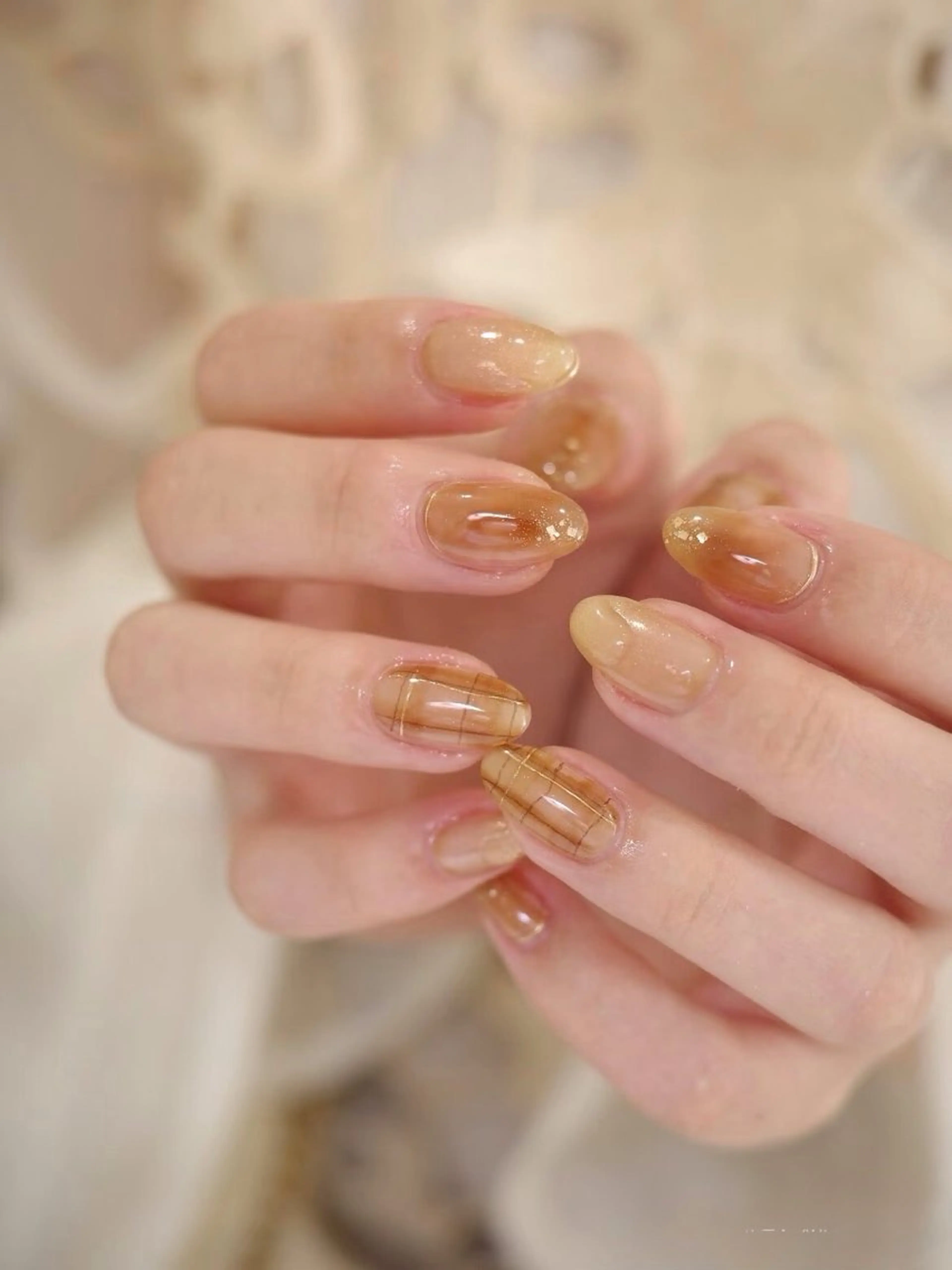 ネイル ニュアンスネイル ハンドネイル H&B せつかのネイルデザイン