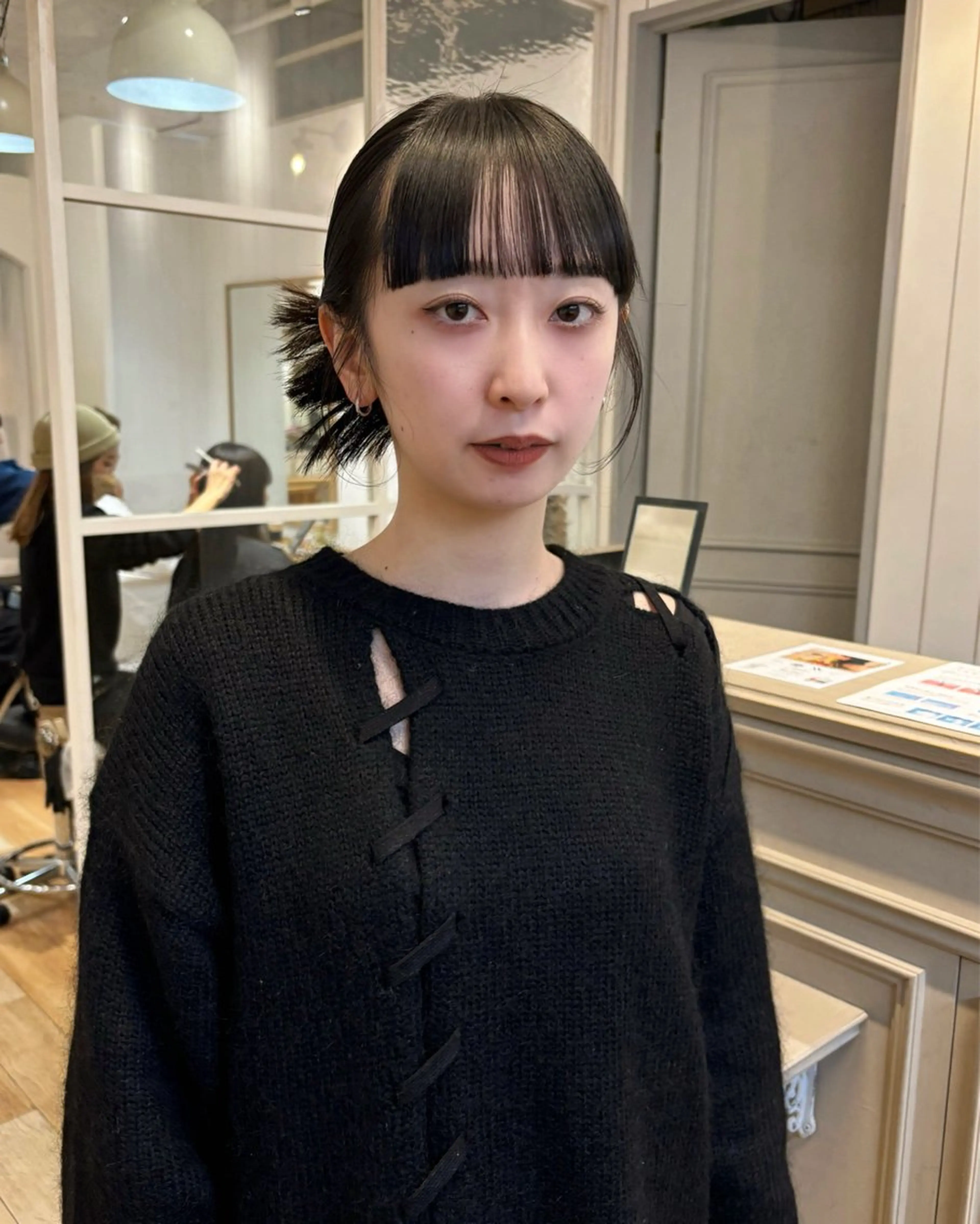 ミディアム カラー カット ヘッドスパ オリーブ/縮毛♡ Natsuno🩰のヘアスタイル