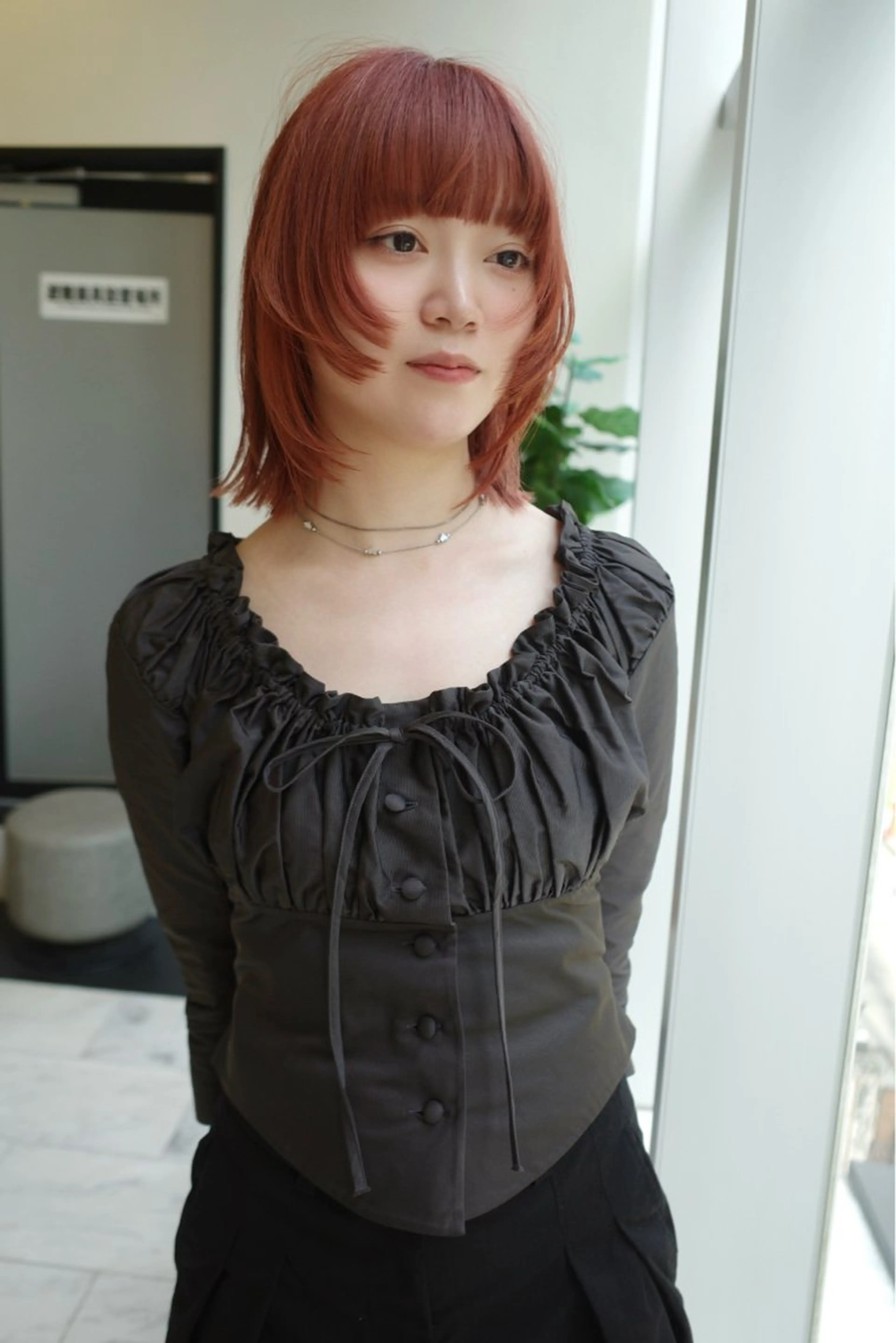 ミディアム カラー カット ヘアカラー トリートメント SALOWIN所属・ブリーチ✨ ボブ✨レイヤーのヘアスタイル