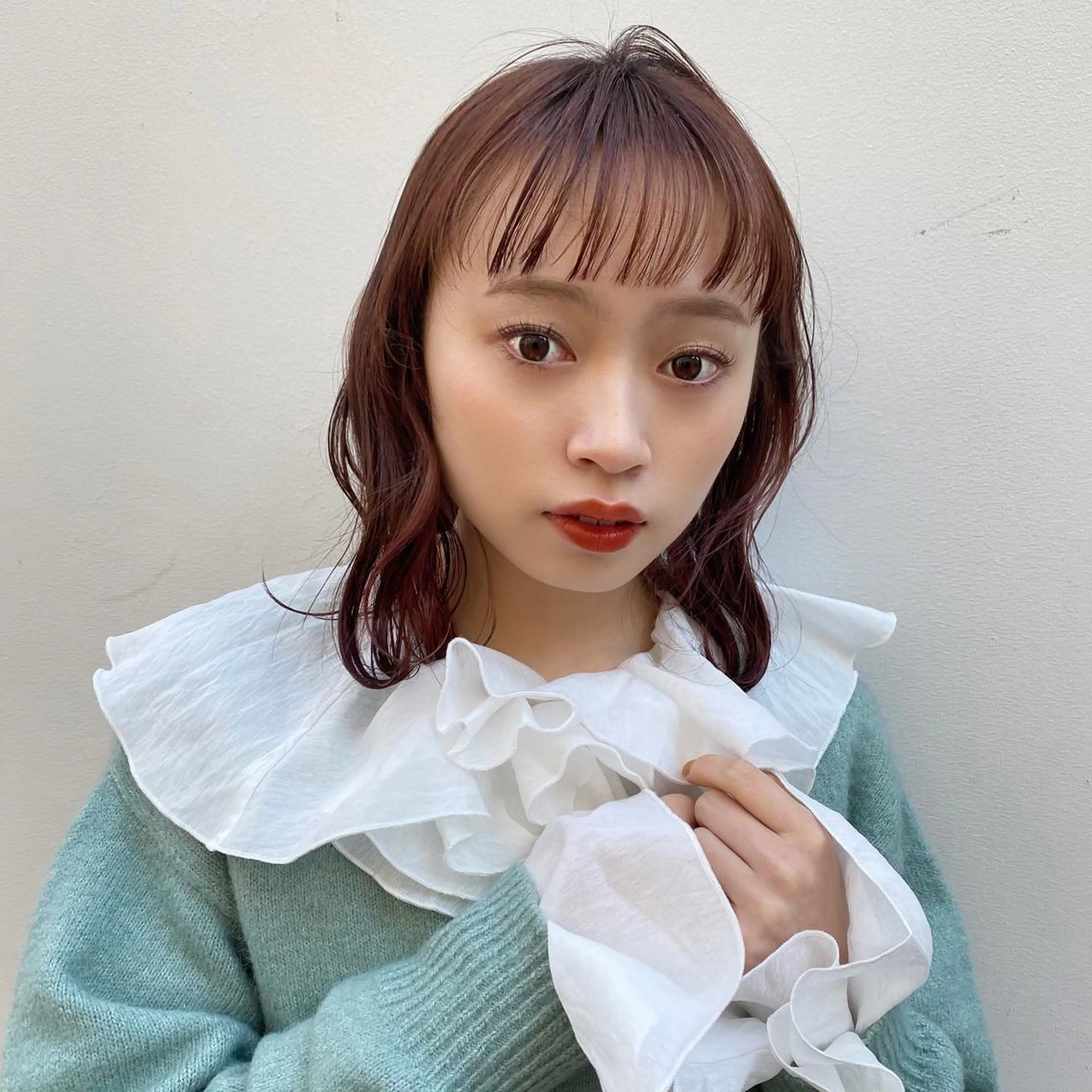 ミディアム カラー 🪭risa 暖色/レイヤー🪭のヘアスタイル