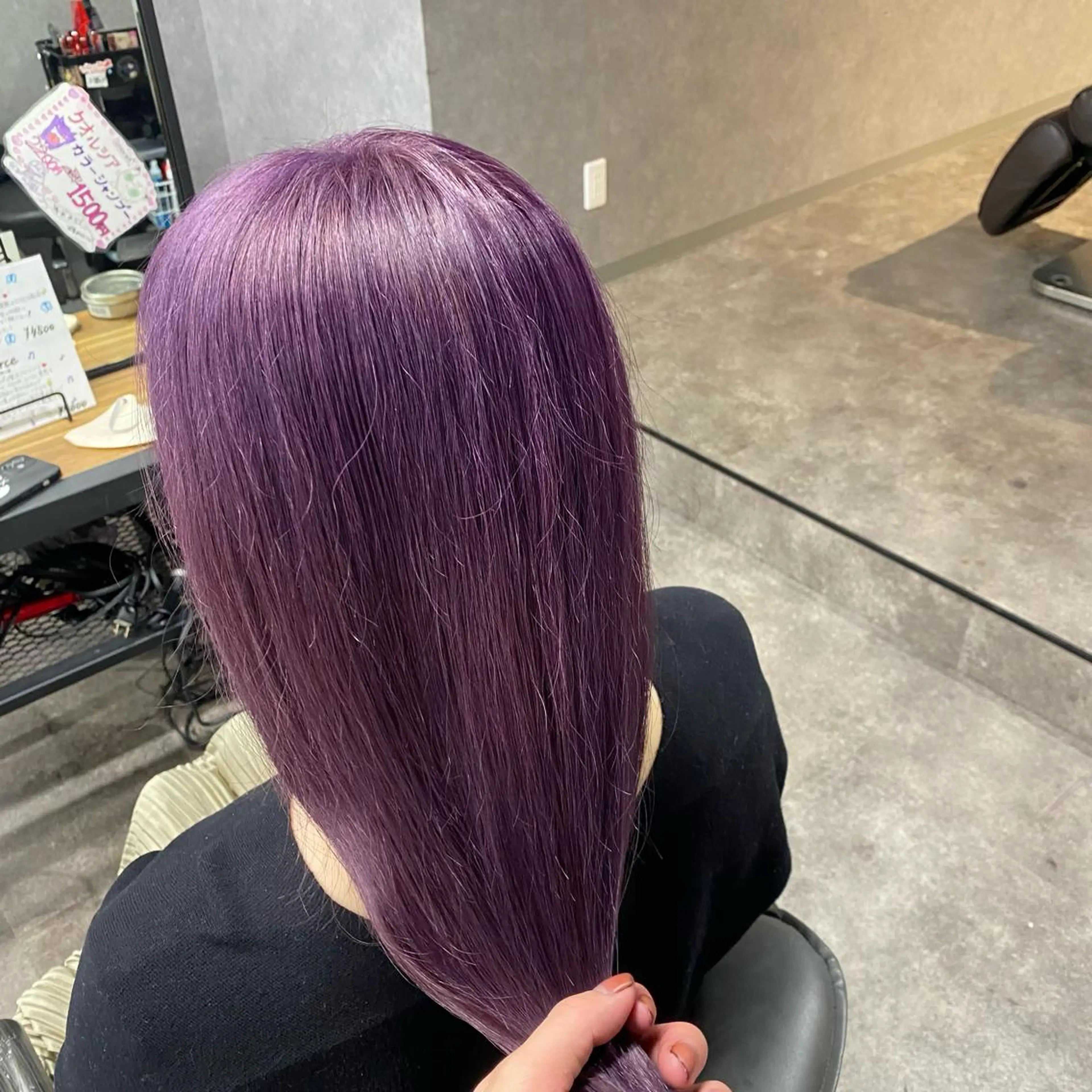 カラー ラベンダーカラー ヘアカラー Seleneコウキ ブリーチ/ハイトーンのヘアスタイル