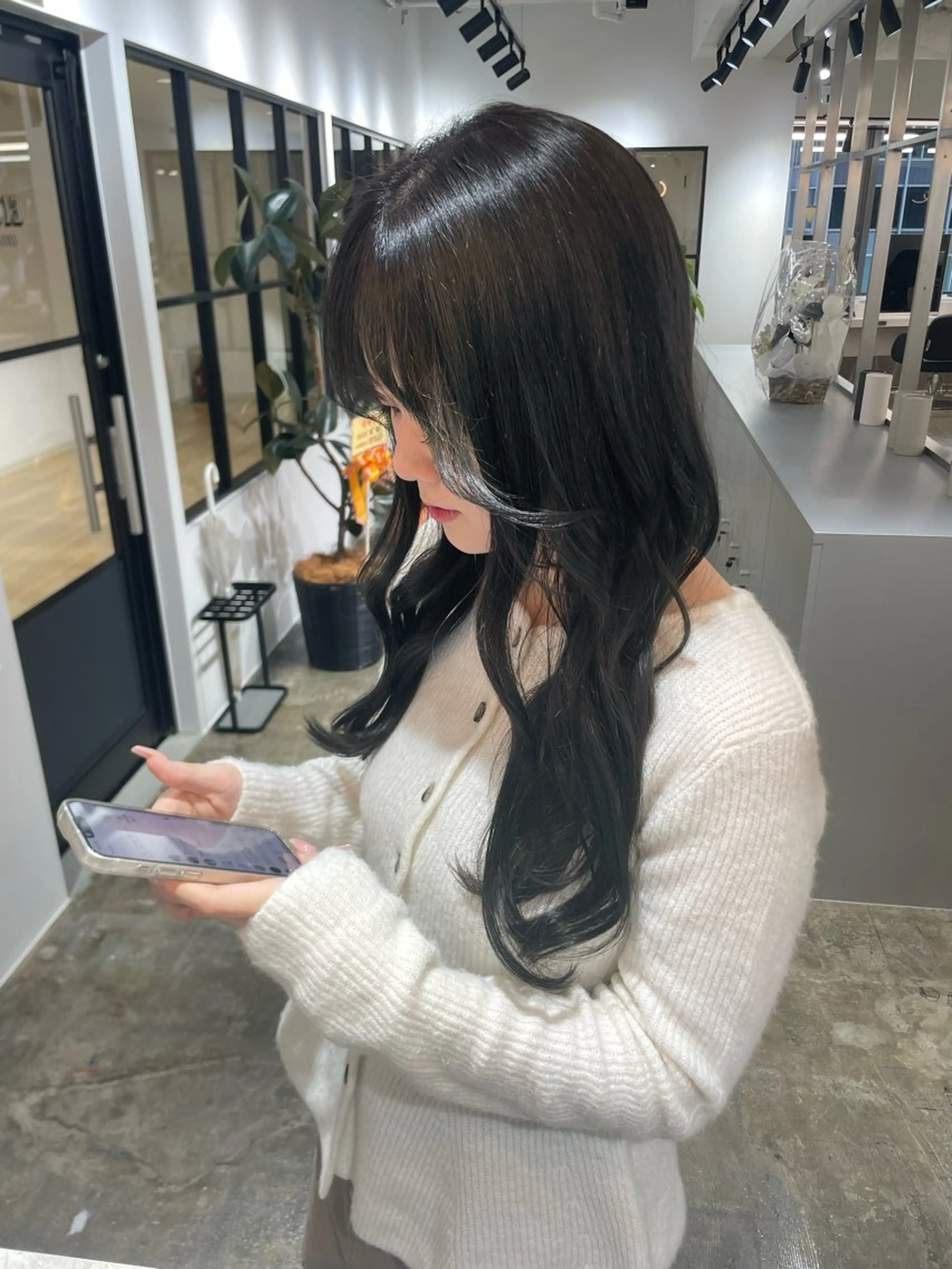 ロング カラー グレージュ カット トリートメント 髪質改善/艶カラー Hiroakiのヘアスタイル