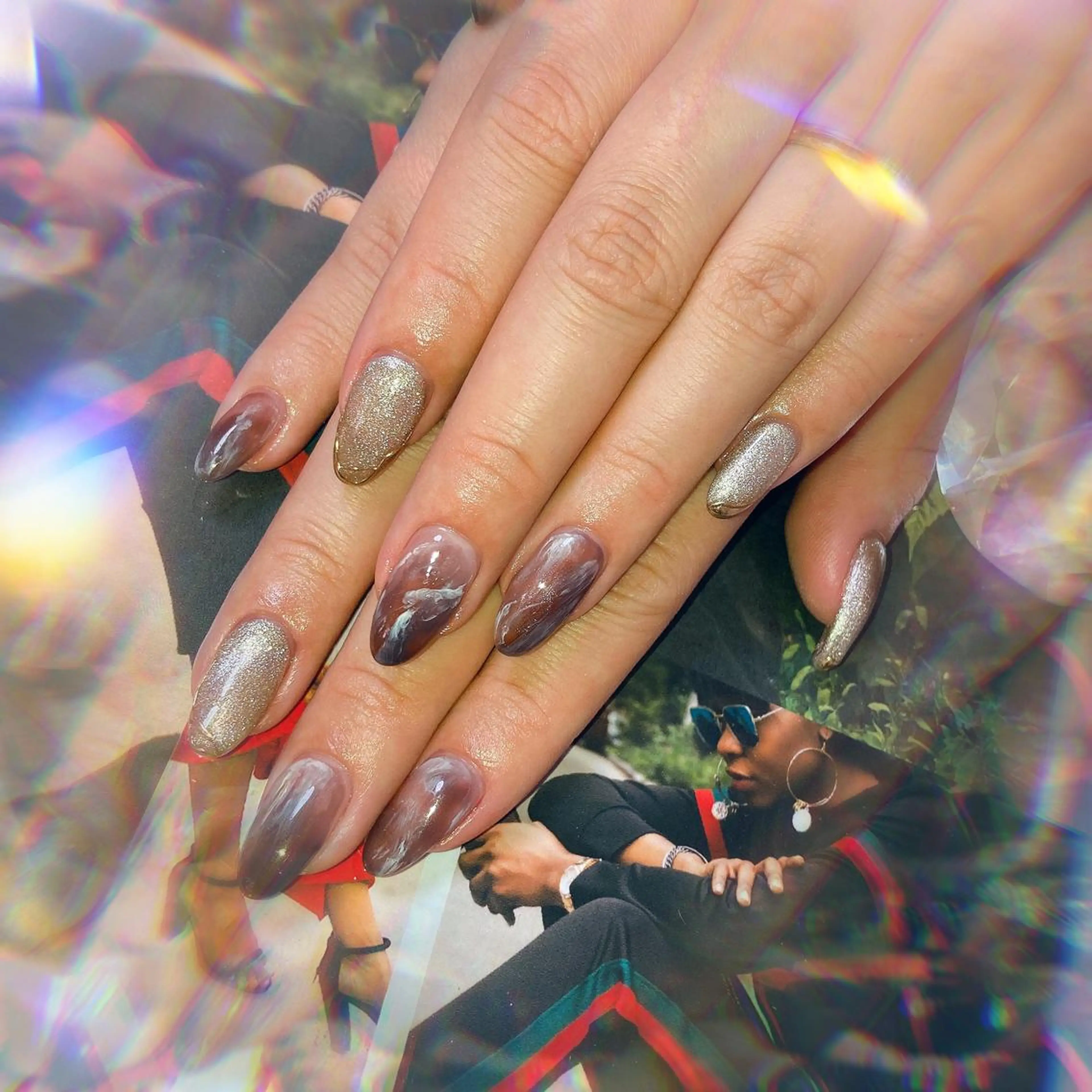 セミロング ネイル ハンドネイル ハンドケア 💎ビューティサロン 湘南 RIRAN💎のネイルデザイン