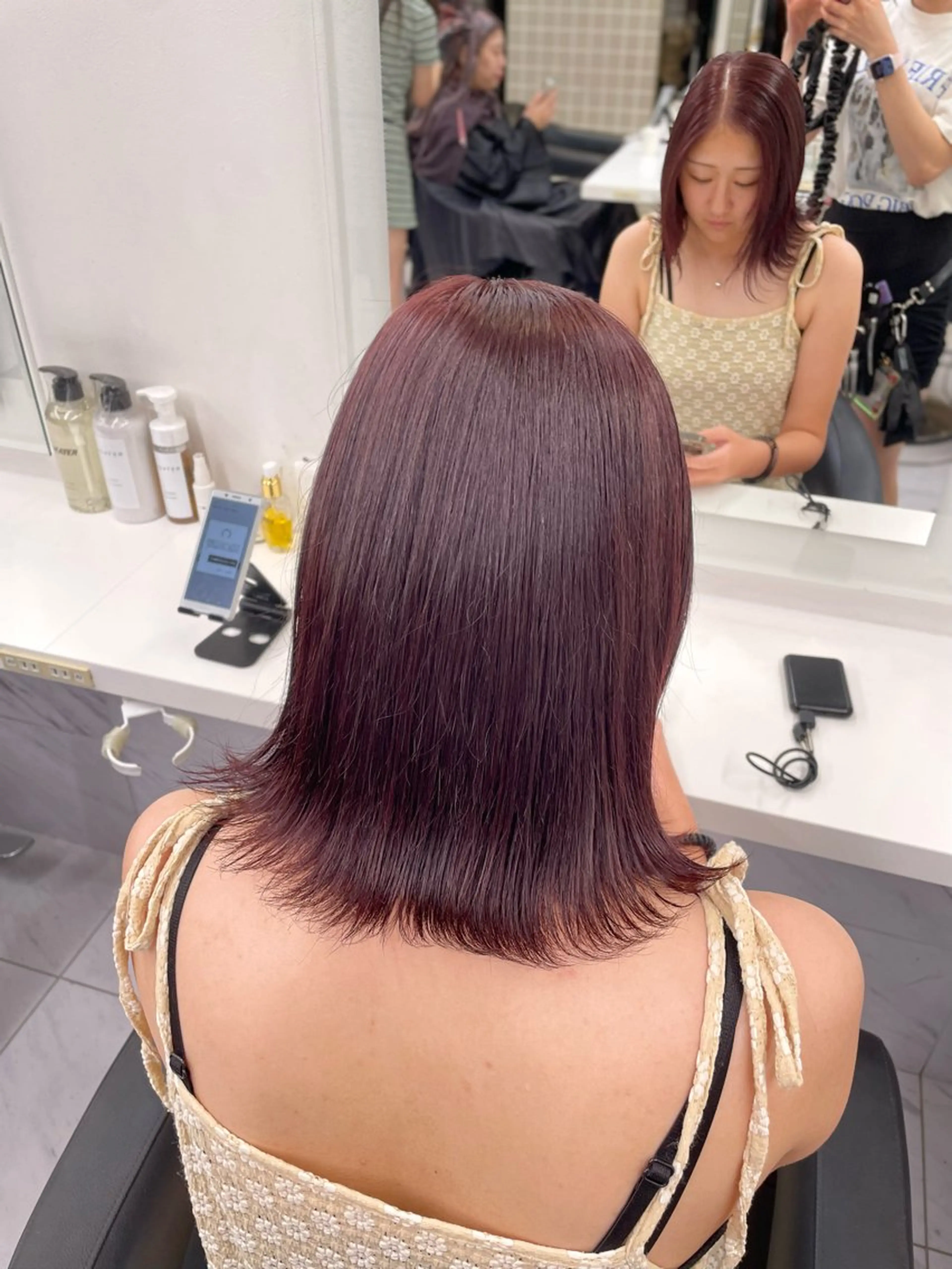 ミディアム カラー 🎀暖色/ラベンダー /paru🤍のヘアスタイル