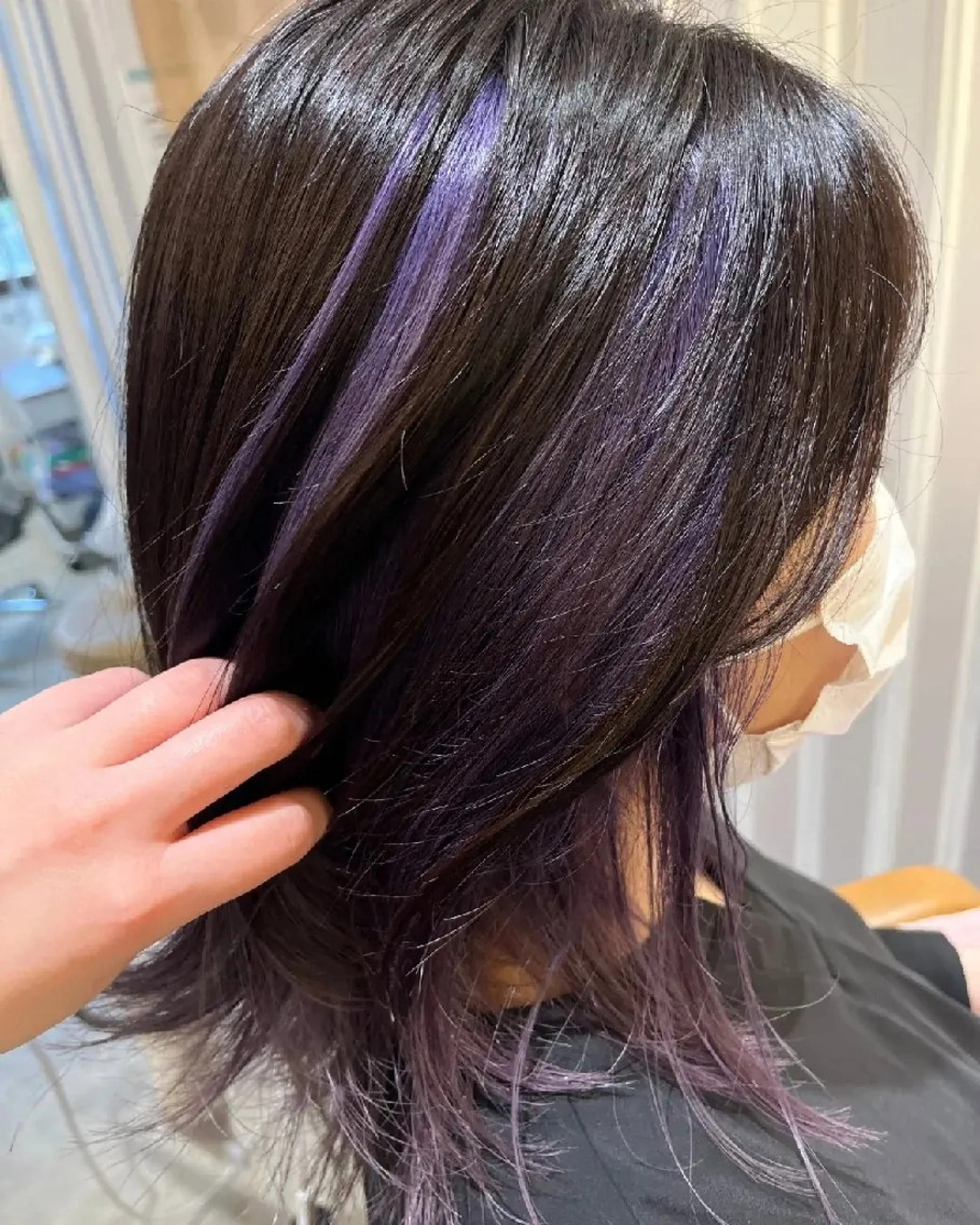 ミディアム カラー ブリーチ ケアブリーチ インナーカラー トリートメント ヘアカラー トリートメント 中野渡 真利那のヘアスタイル