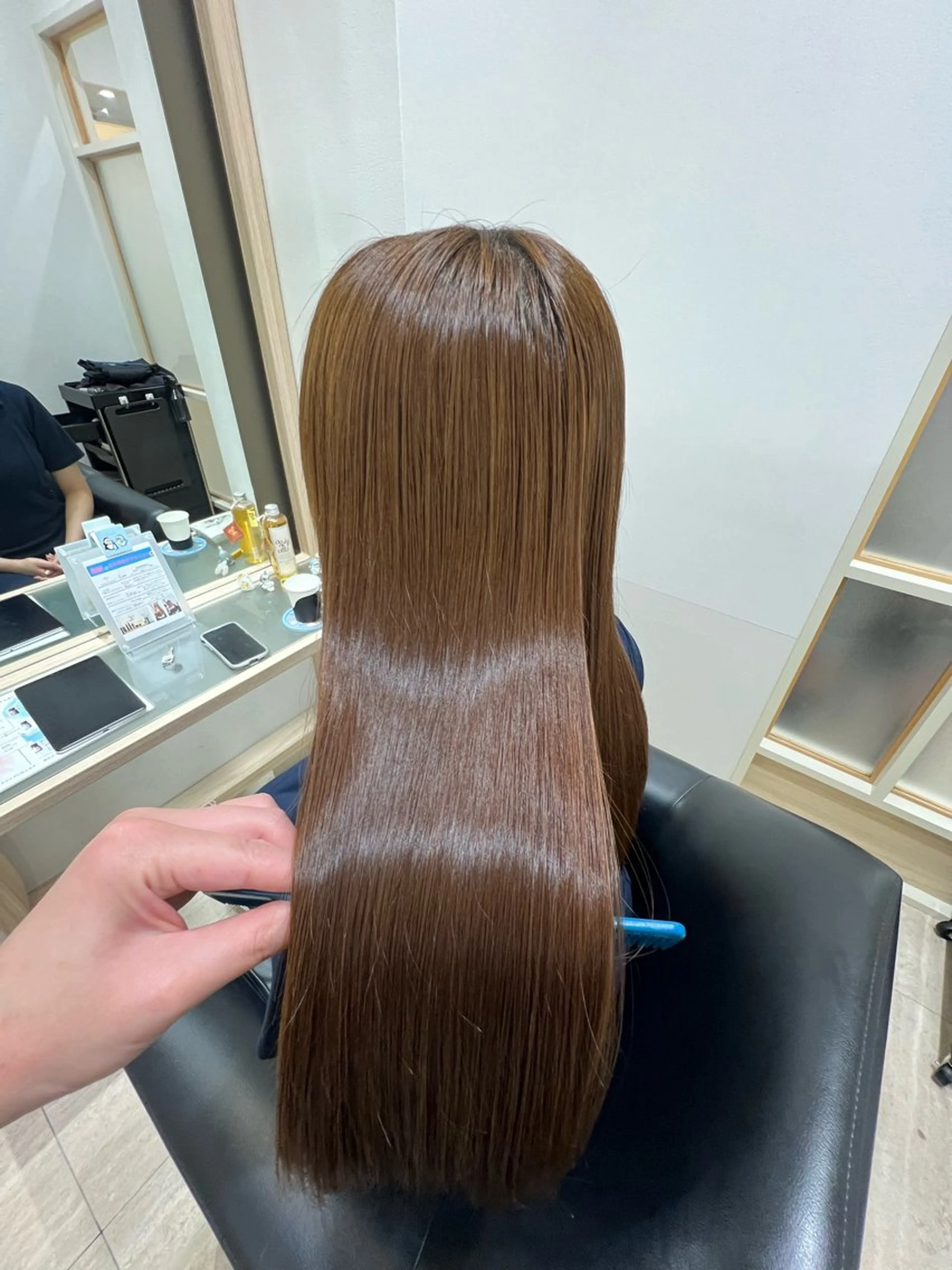 ロング 髪質改善 縮毛矯正 トリートメント 髪質改善/レイヤー カット🩵Ami🩵のヘアスタイル