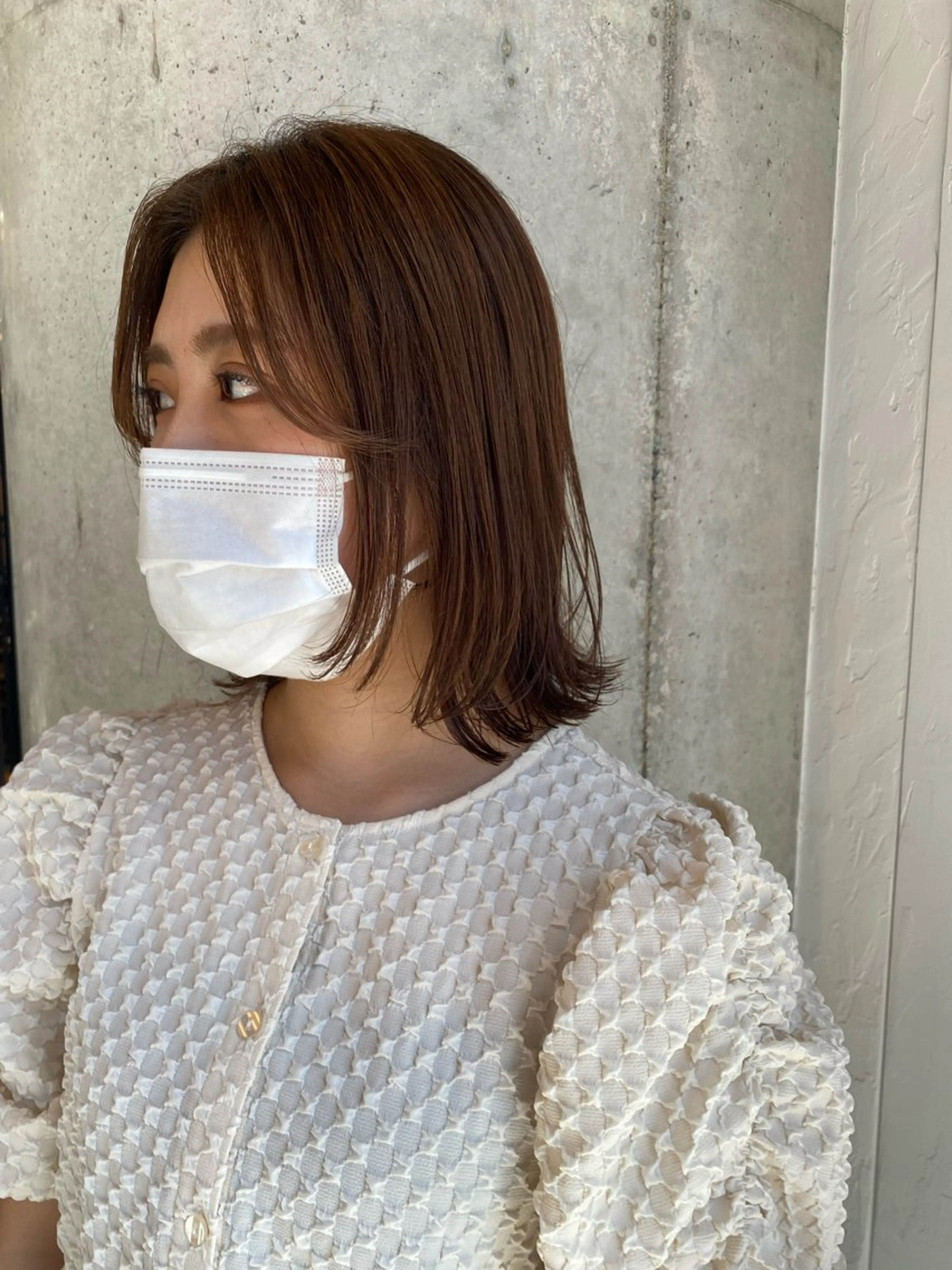 ミディアム 柔らかベージュ🩰/ 新潟駅/くるみのヘアスタイル