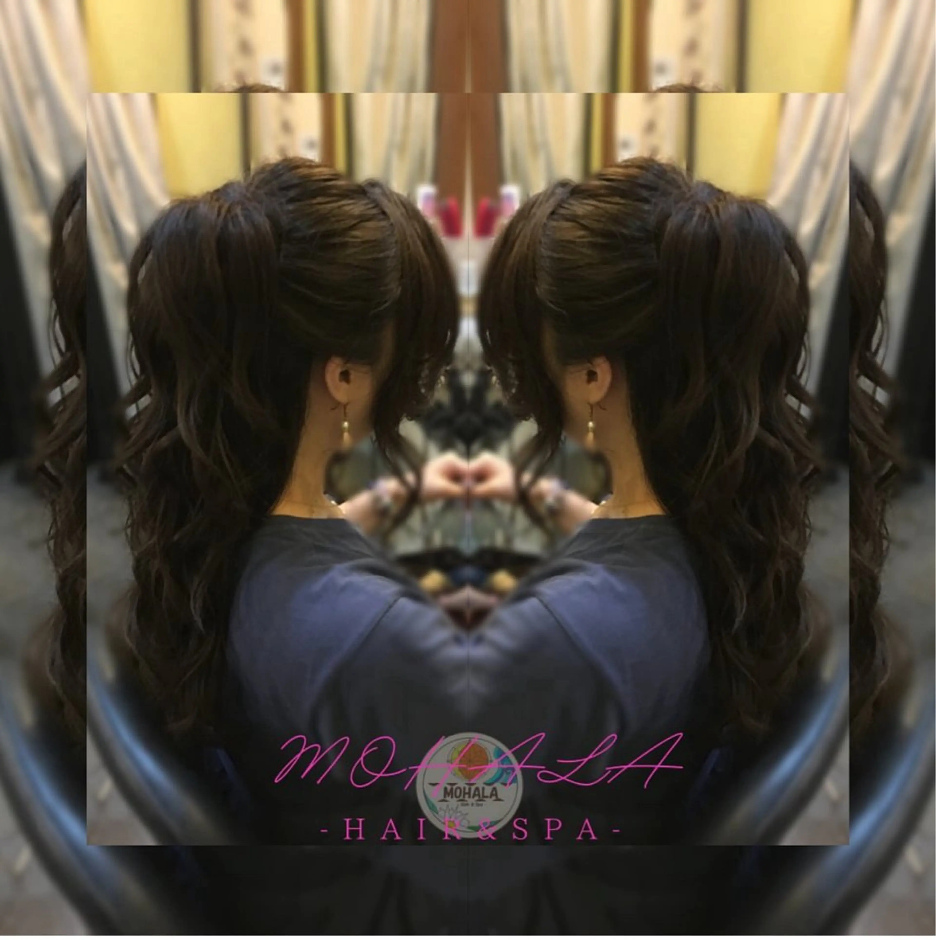 セミロング ヘアアレンジ ハーフアップ Yamauchi natsumiのヘアスタイル