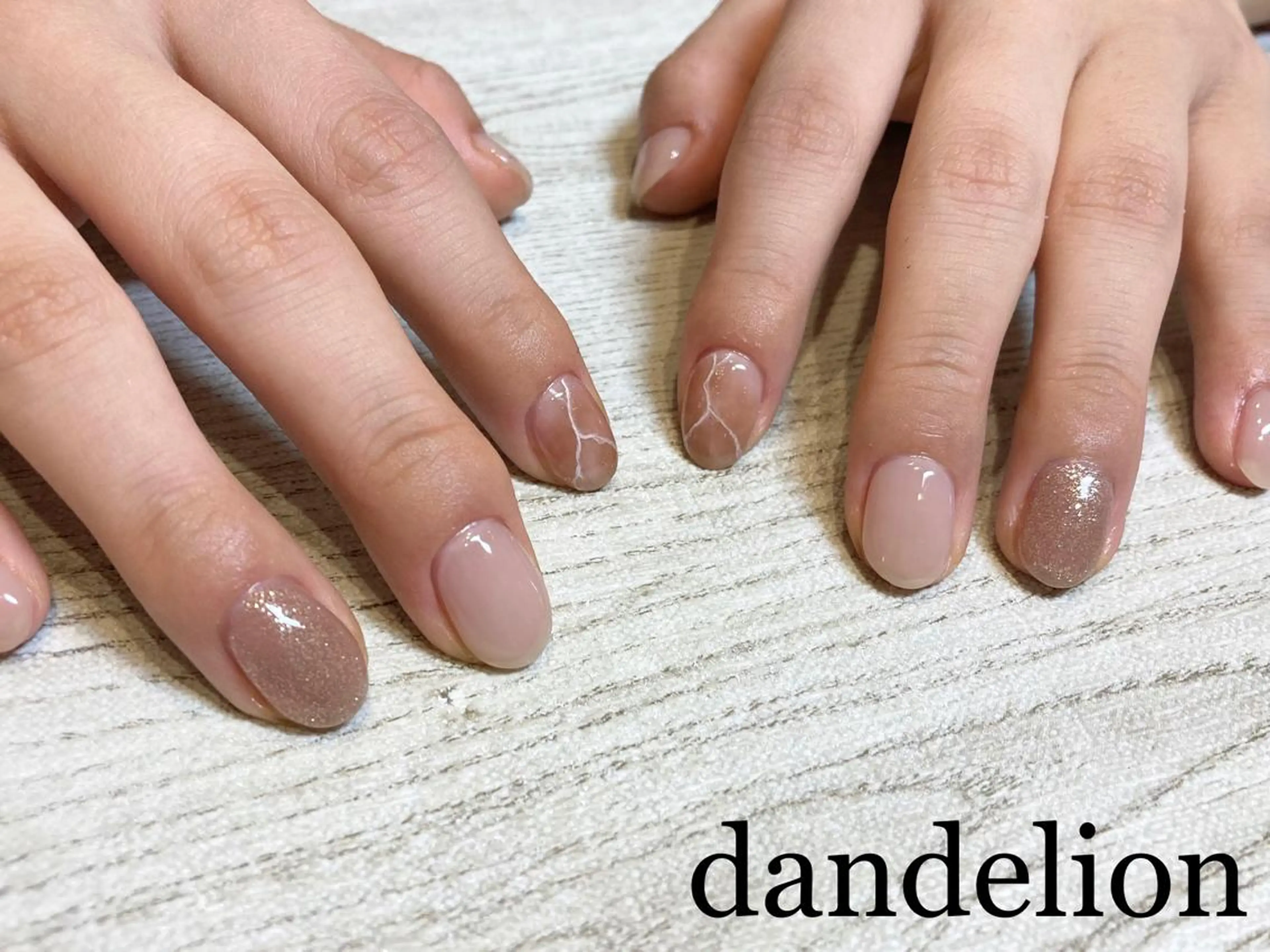 ネイル ハンドネイル ハンドケア dandelion ダンデライオンのネイルデザイン