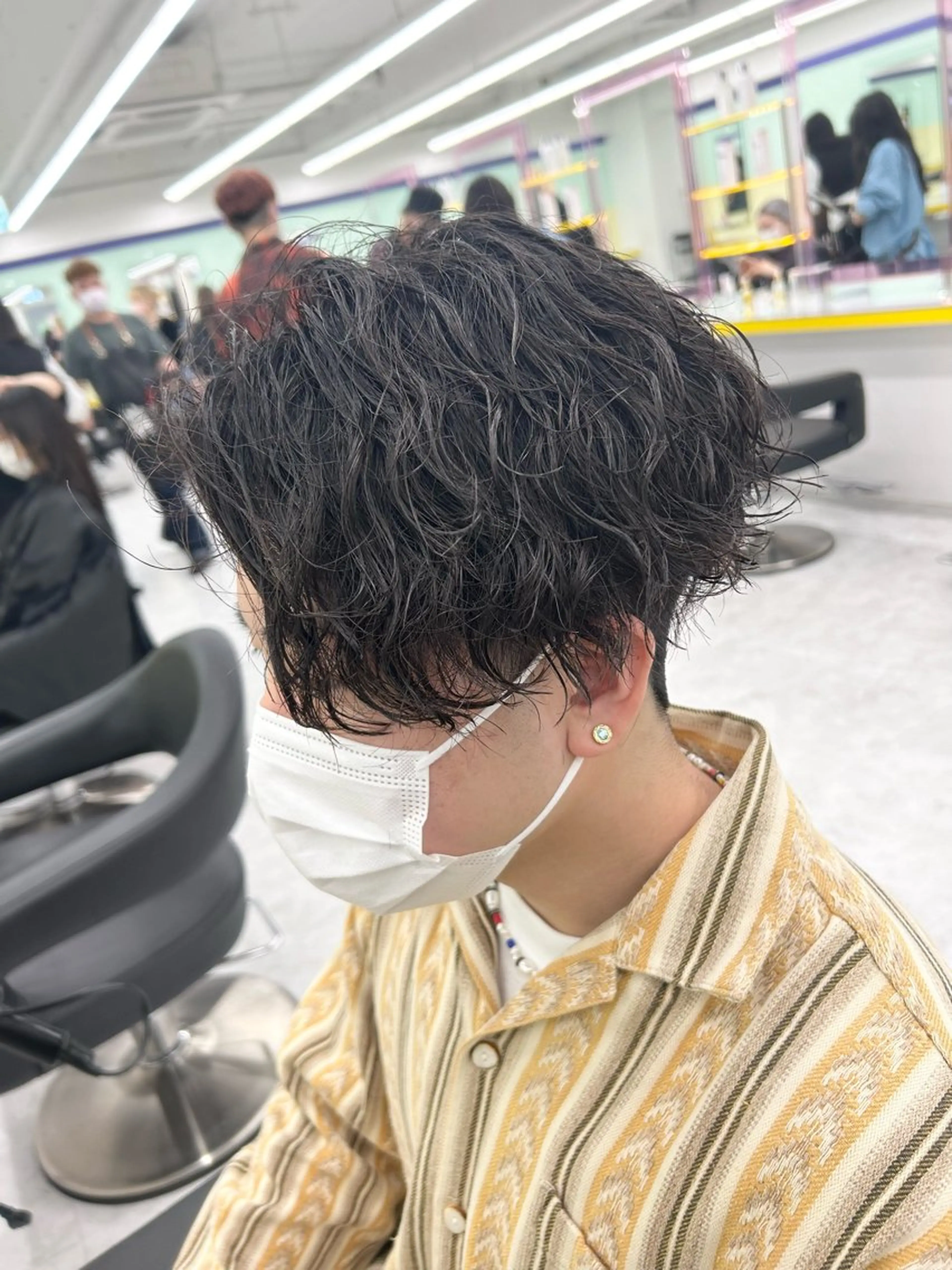 ショート カラー パーマ メンズ カット パーマ 韓国レイヤーカット /REIのヘアスタイル