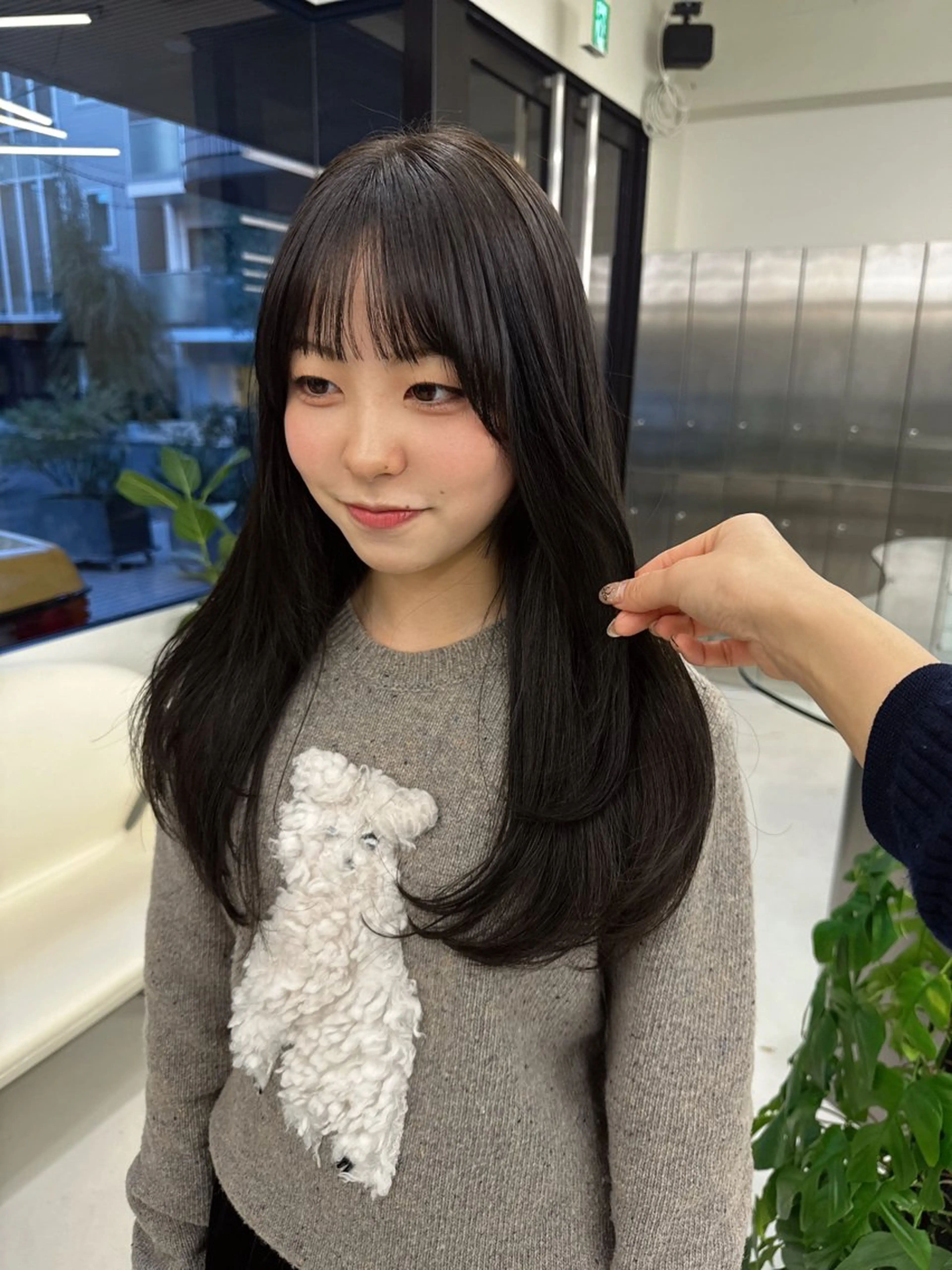 ロング カラー カット ヘアカラー トリートメント 表参道/髪質改善・ 透明感 colorのヘアスタイル