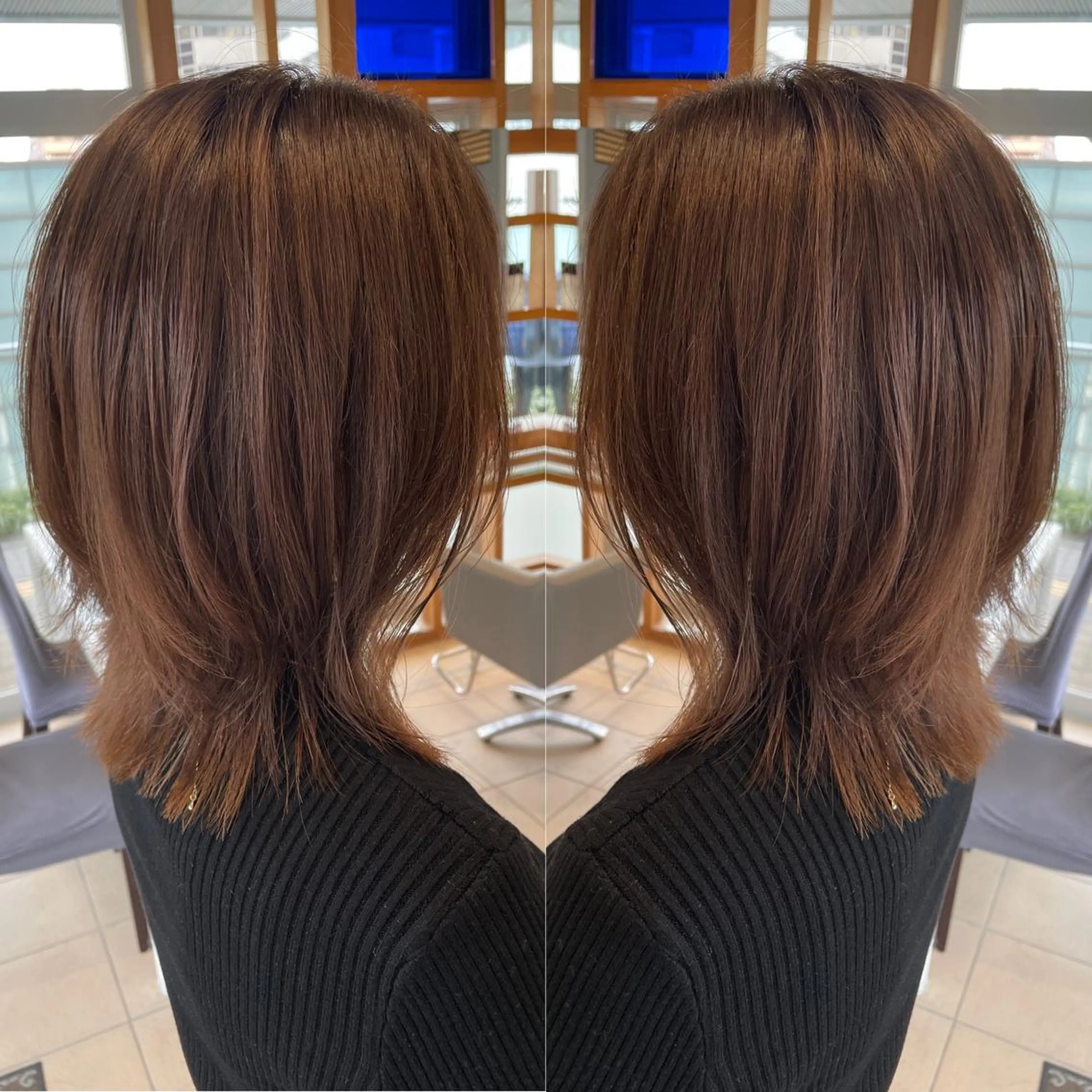 ミディアム カラー 松戸　kiju オーナースタイリストのヘアスタイル