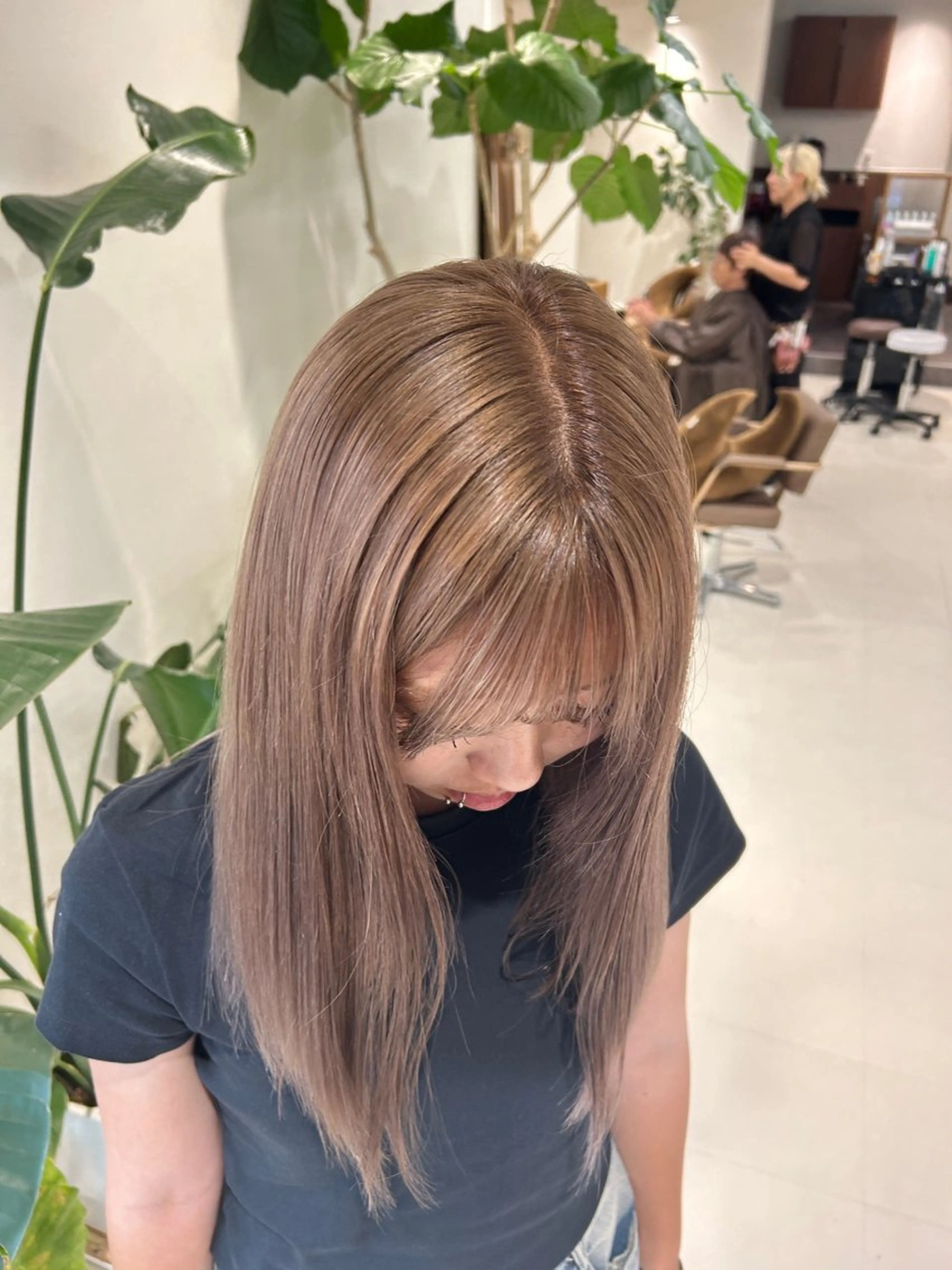 ロング カラー カット ヘアカラー トリートメント ハイトーン/エクステ /🎀YUINA🎀のヘアスタイル