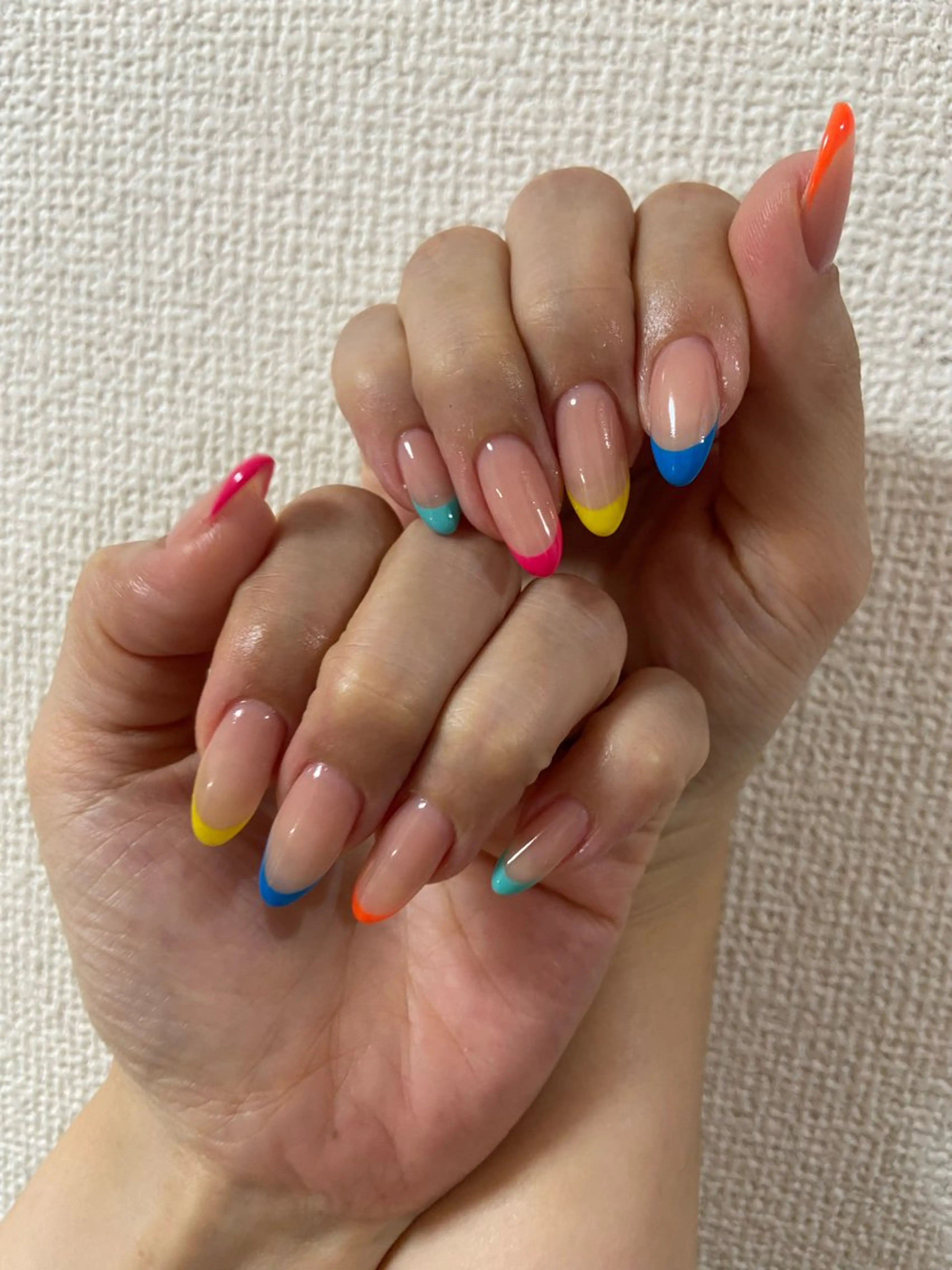 ネイル フレンチネイル ワンカラーネイル ハンドネイル 江口 佳奈のネイルデザイン