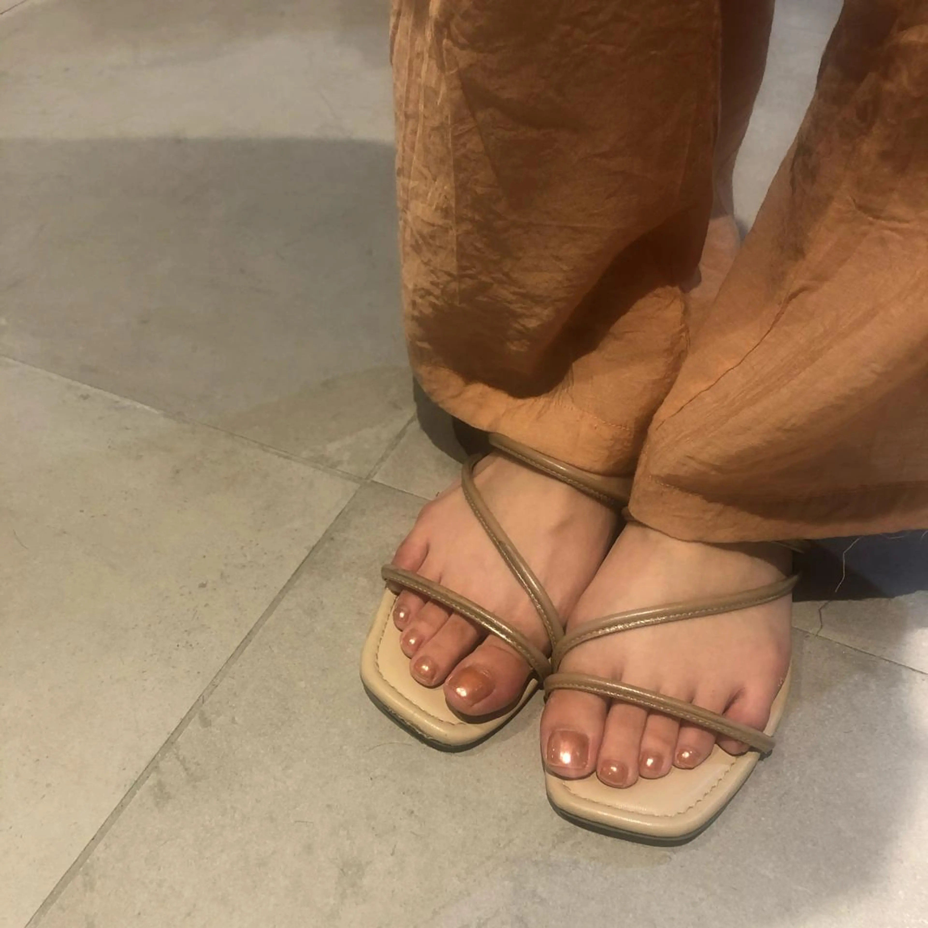 ネイル ミラーネイル ワンカラーネイル ೀガーリーネイル あかぎしおりのネイルデザイン