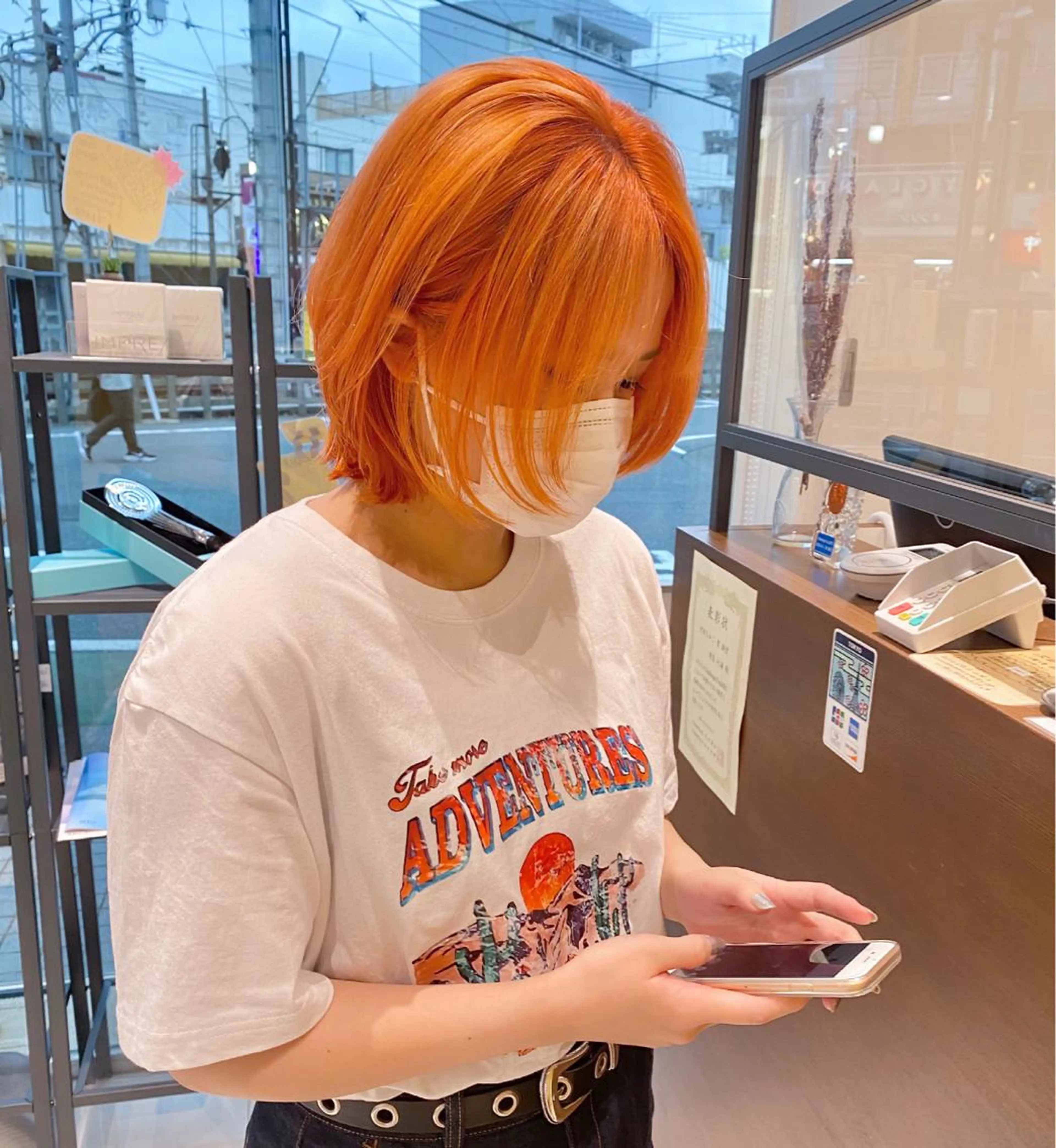 ミディアム カラー HOLON池袋所属・ウルフカット ハッシュカット/七海のヘアスタイル