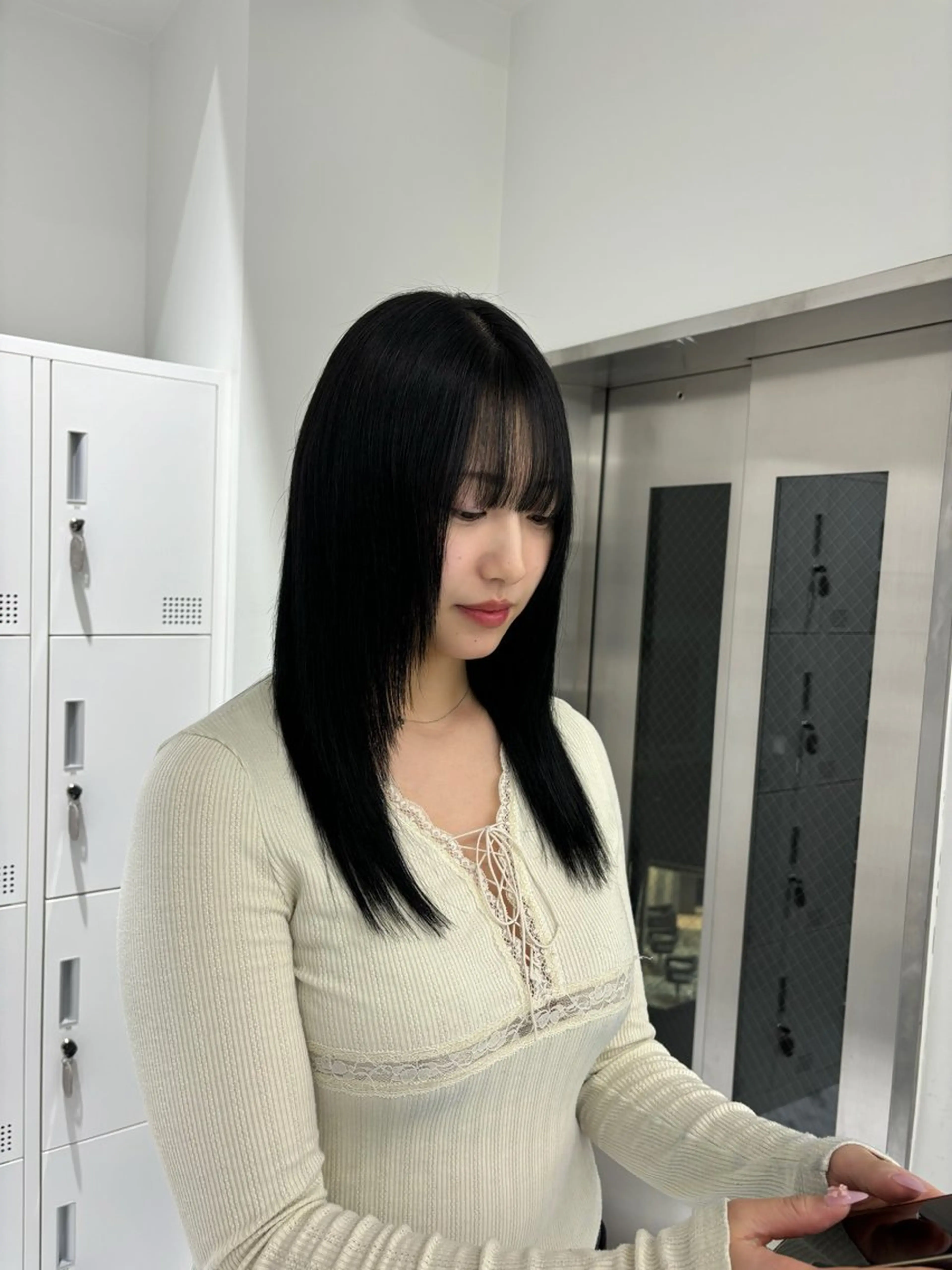 ロング 縮毛矯正 カット ヘアカラー 縮毛矯正 トリートメント Beleza Era所属・韓国レイヤー/ 縮毛矯正🎀minaのヘアスタイル