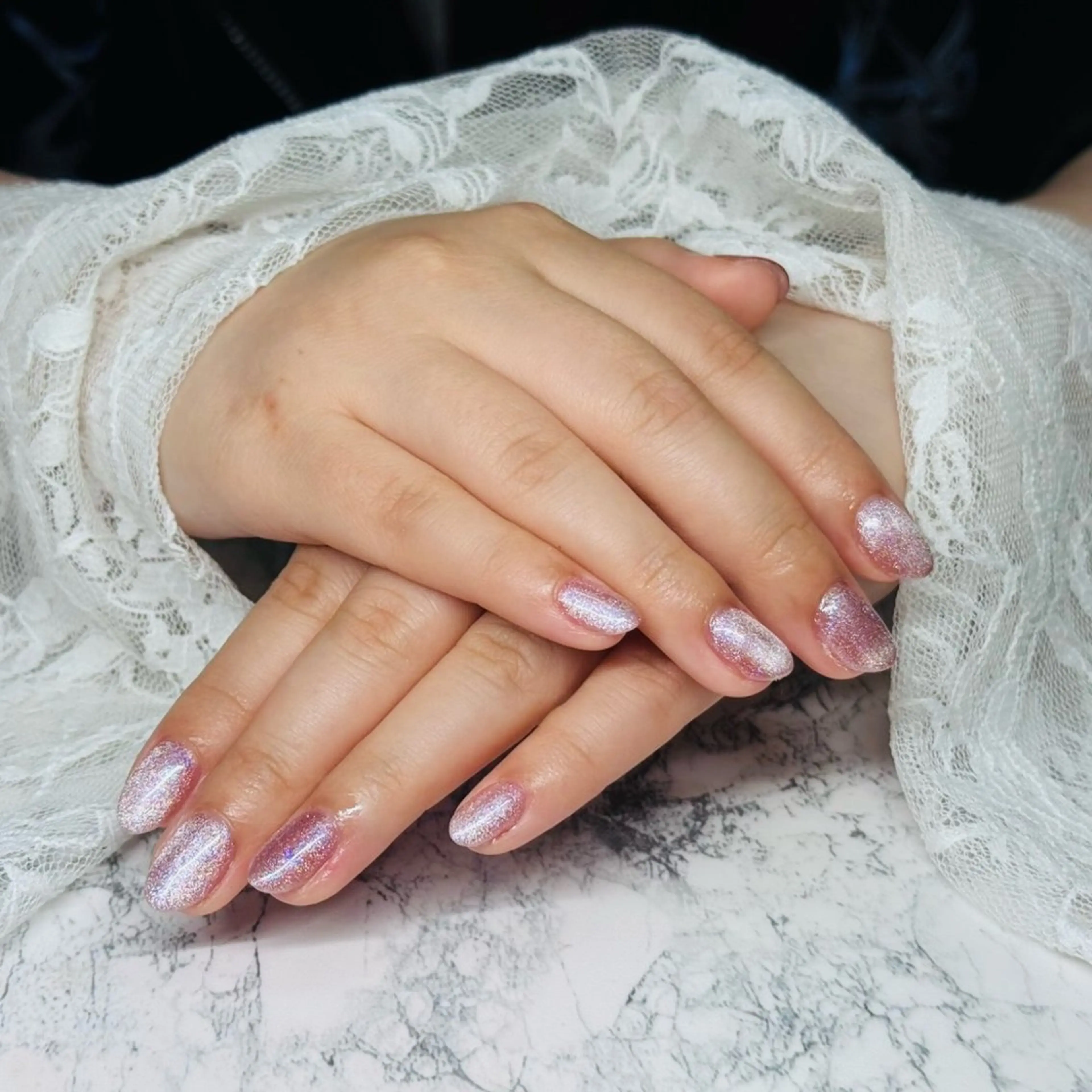 ネイル マグネットネイル マグネットワンカラー ワンカラーネイル はあとねいる 松戸駅前店のネイルデザイン