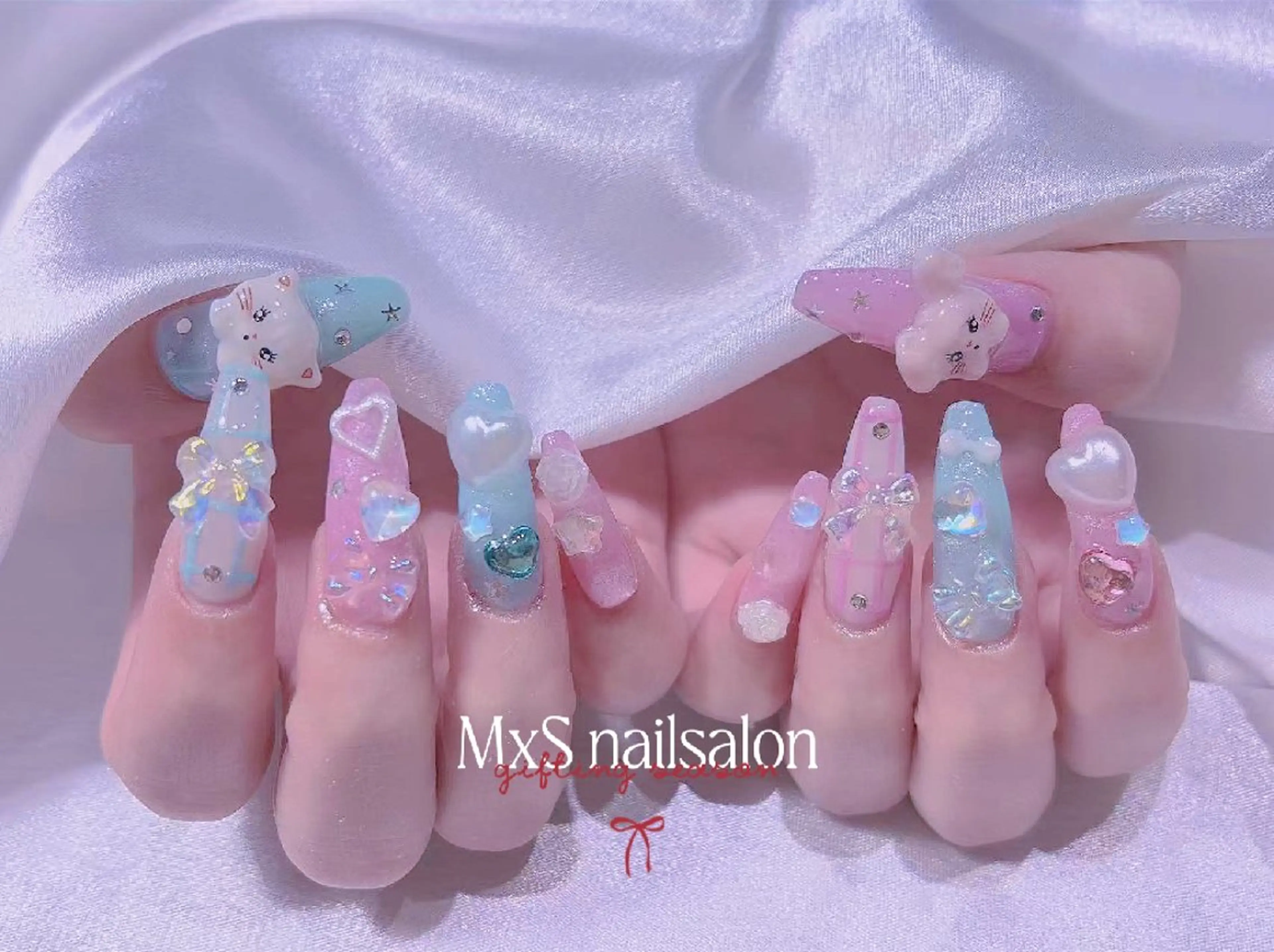 ネイル ハンドネイル ハンドケア MxS Nail(長さだし/フィルイン/マグネット/韓国ネイル/ワンホンネイル/ワンカラー)所属・MxS リィリィのネイルデザイン