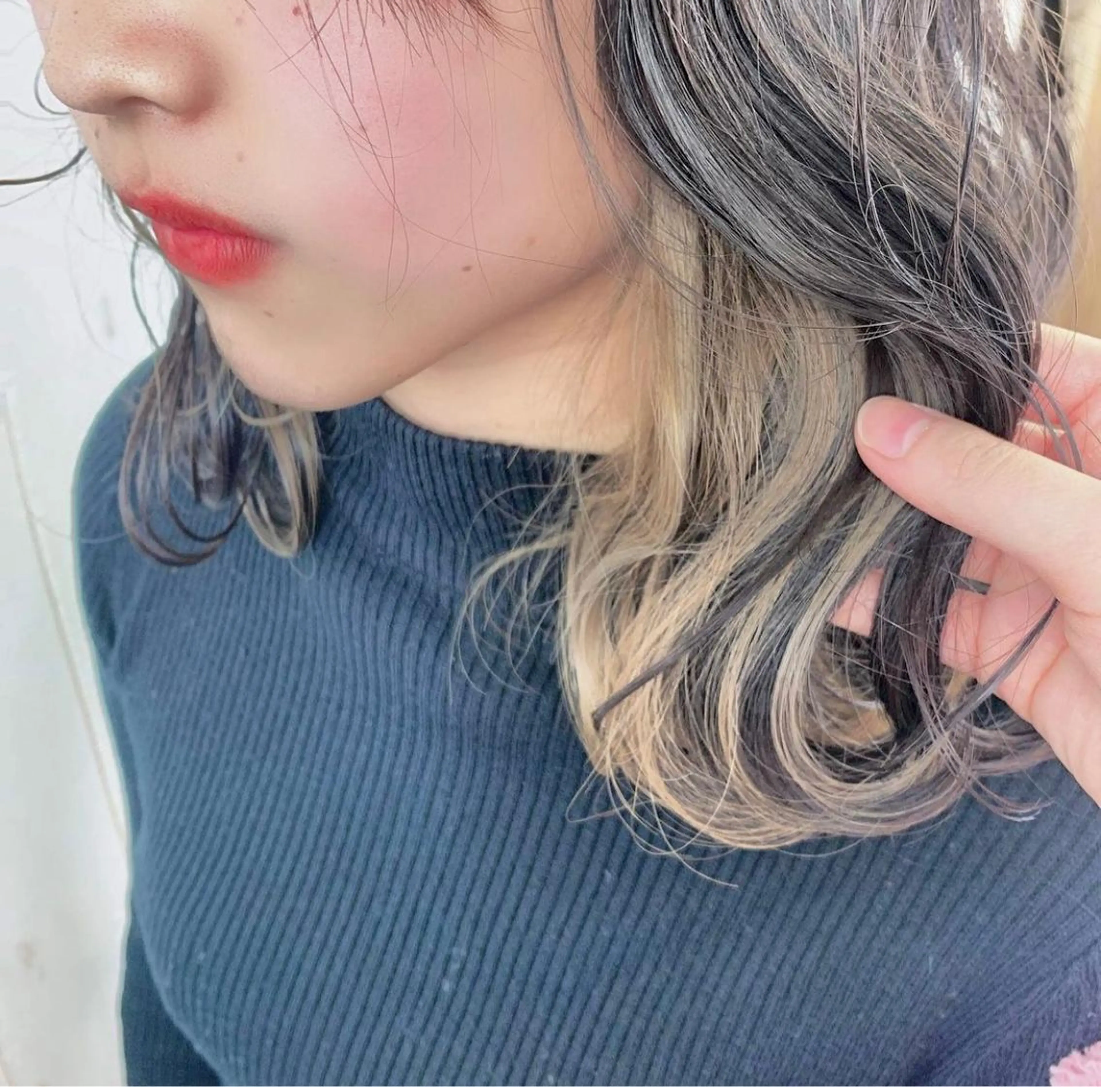 カラー ブリーチ ヘアカラー トリートメント 渋谷:インナーカラー ／🍒エリカ🍒のヘアスタイル