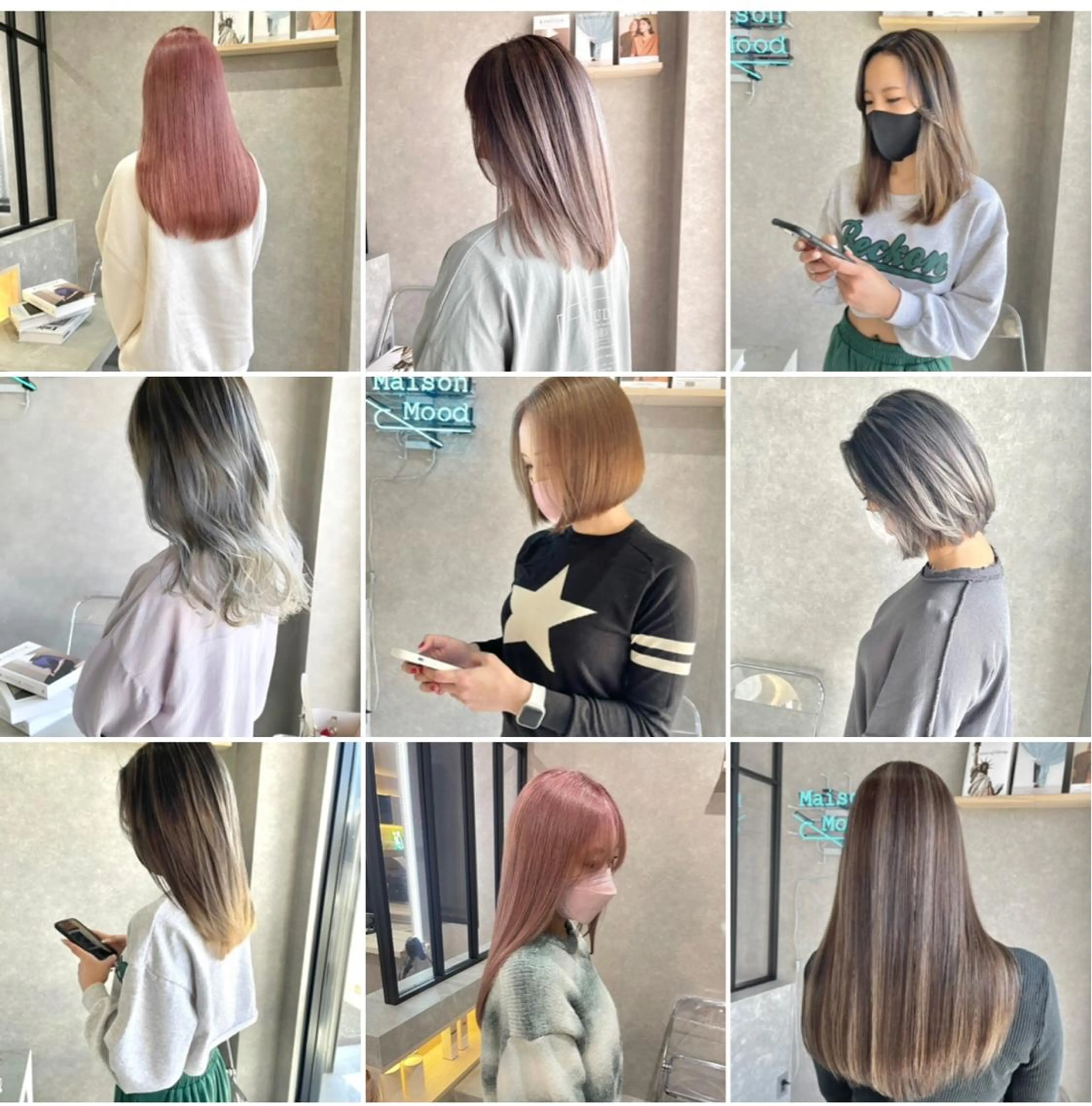 ミディアム カラー mood tatemachiのヘアスタイル