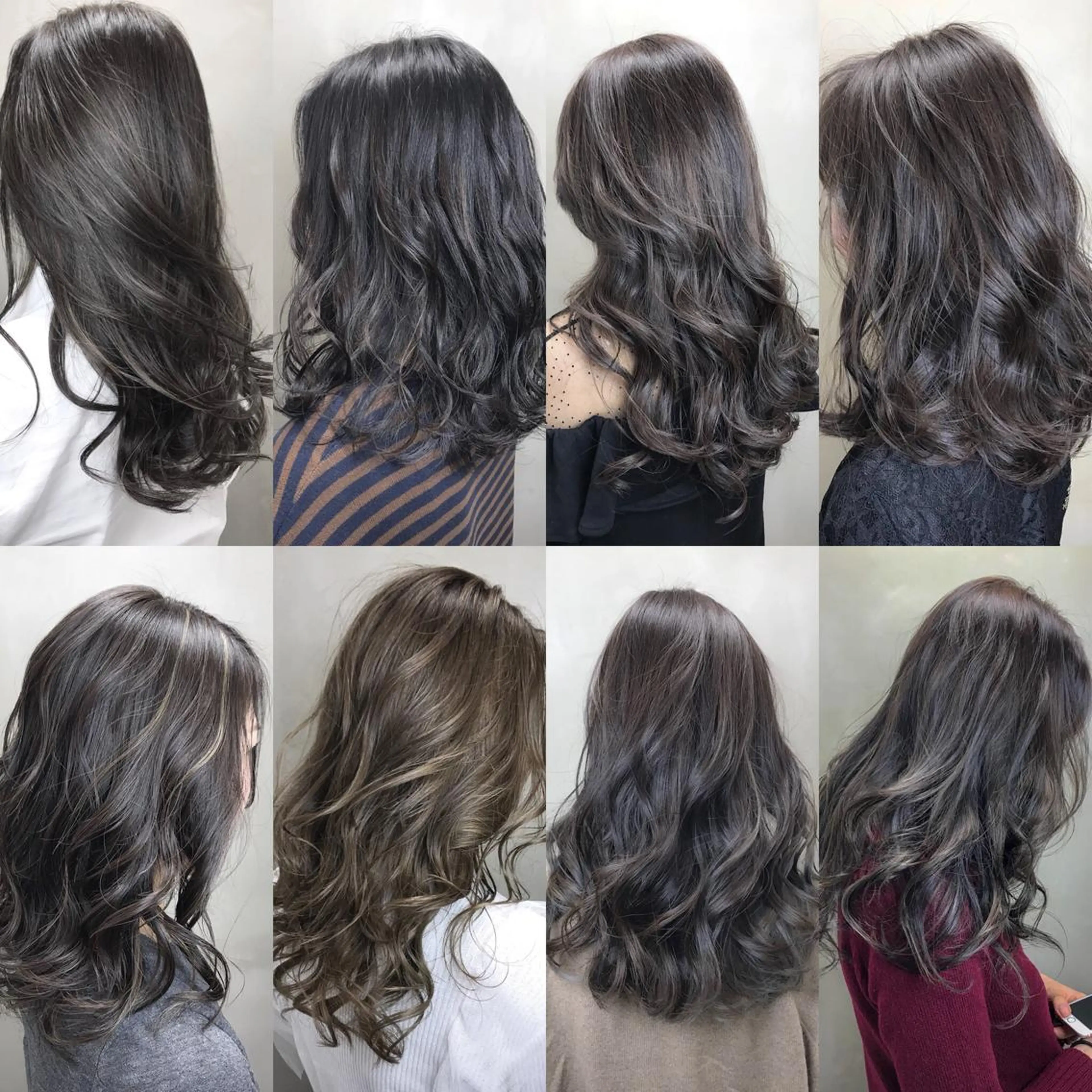 セミロング カラー SALOWIN神戸三宮East店所属・【透明感、艶髪】西村 有司のヘアスタイル