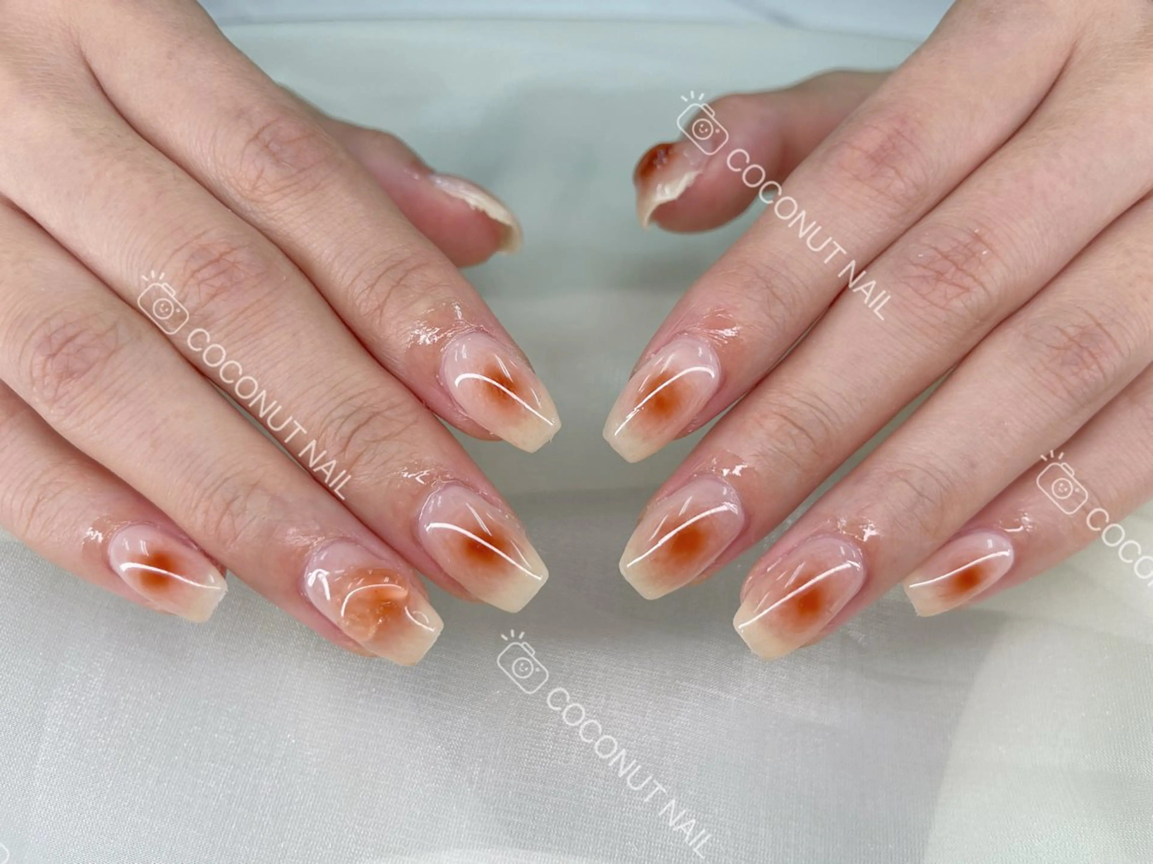 ネイル ハンドネイル 神田 ココナッツのネイルデザイン