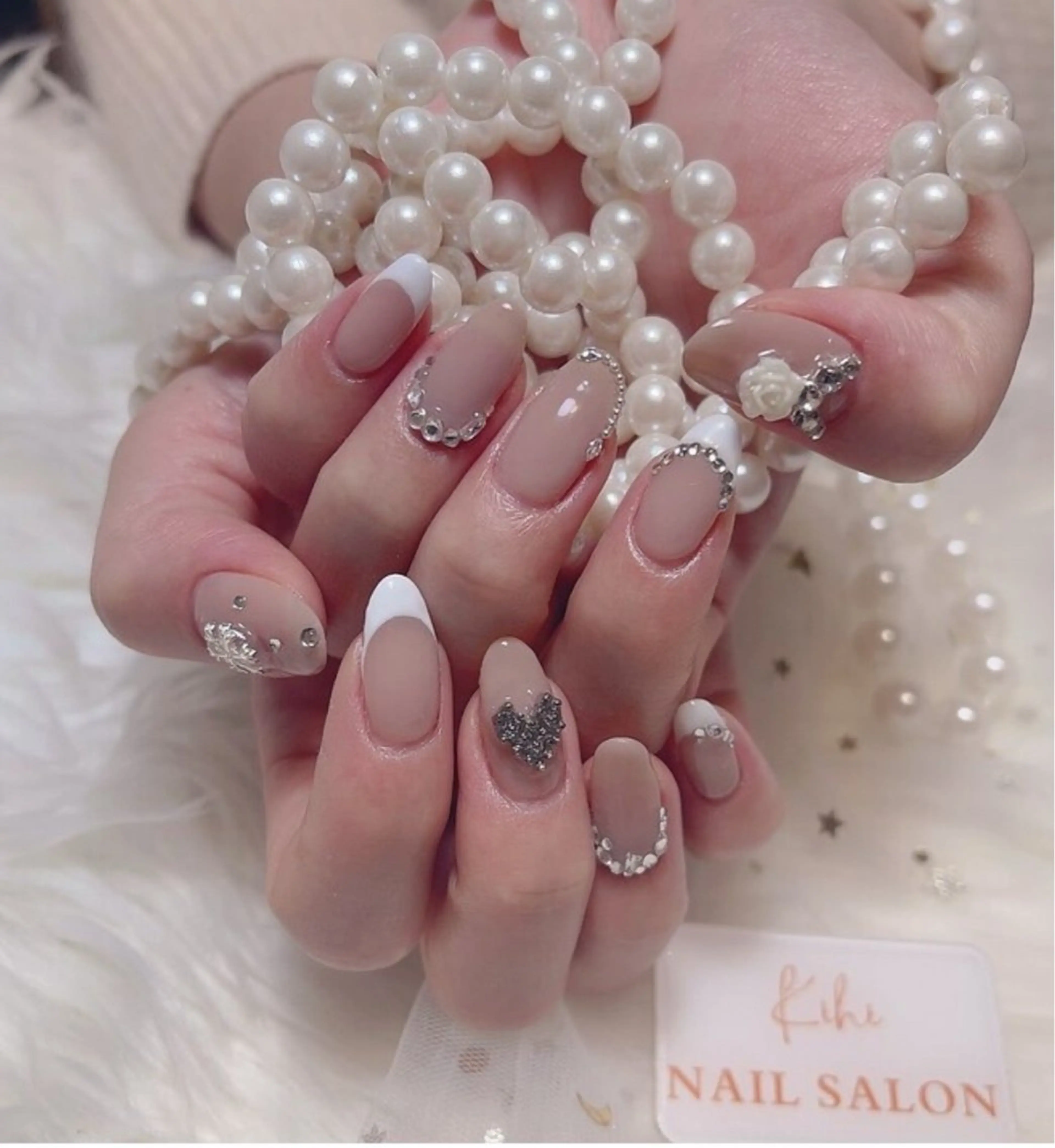 ネイル アートネイル フレンチネイル ジェルネイル グラデーション 韓国ネイル 村中 ハナのネイルデザイン