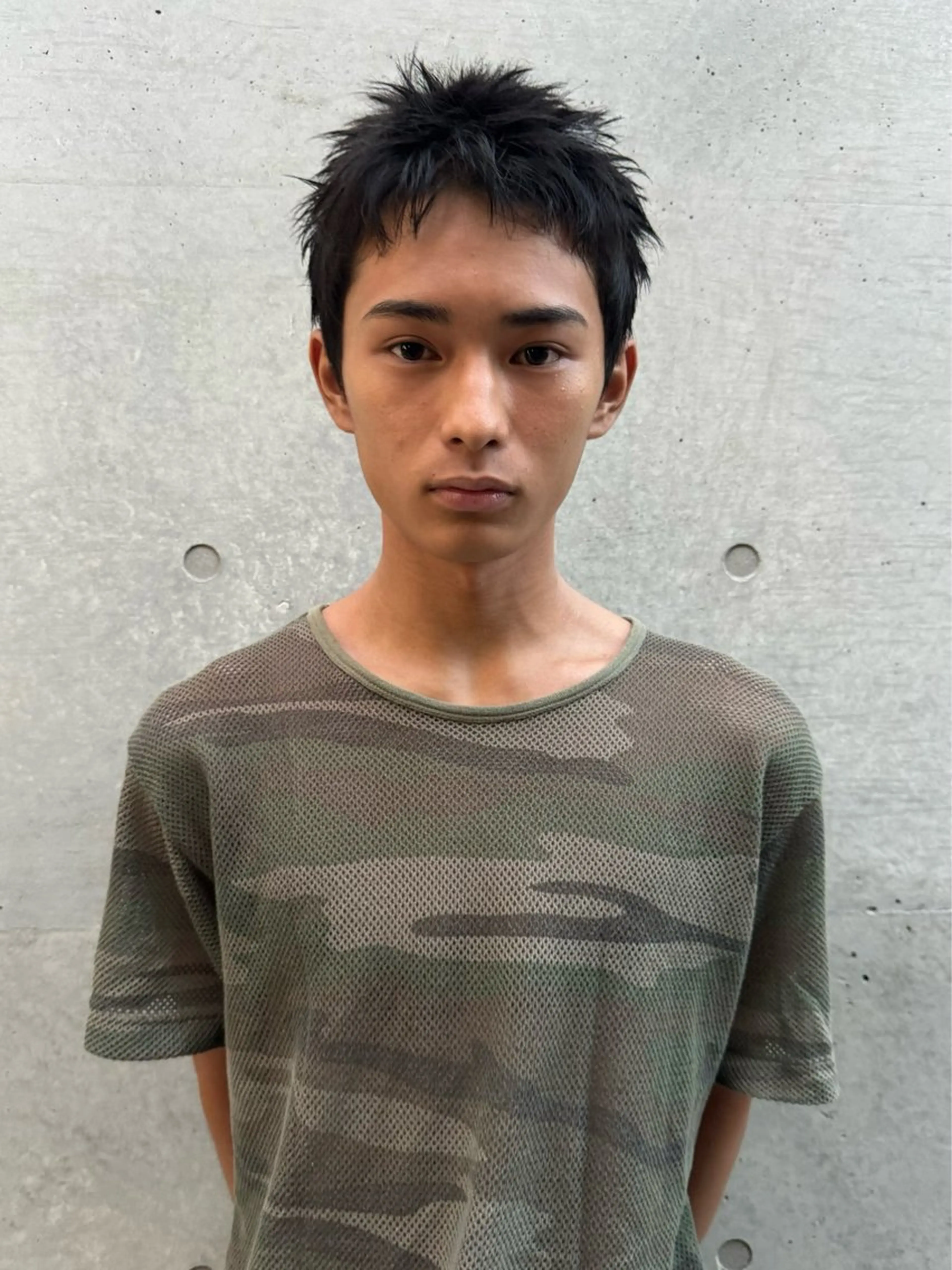 メンズ スパイキーショート カット 神田橋 翔太郎のヘアスタイル