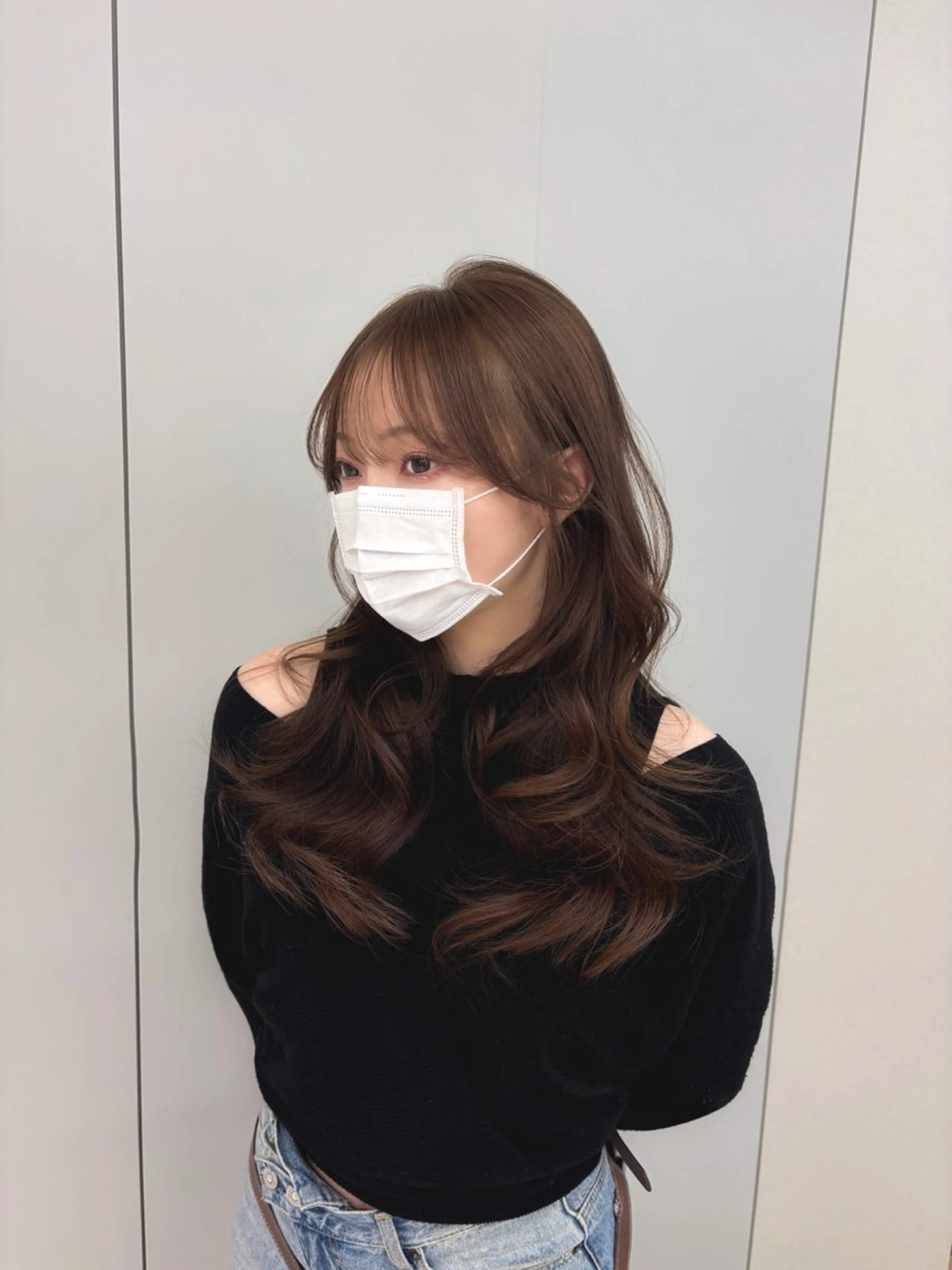 ロング カラー COA  ginza所属・🫧無料カットモデル 韓国透明感カラー🫧のヘアスタイル